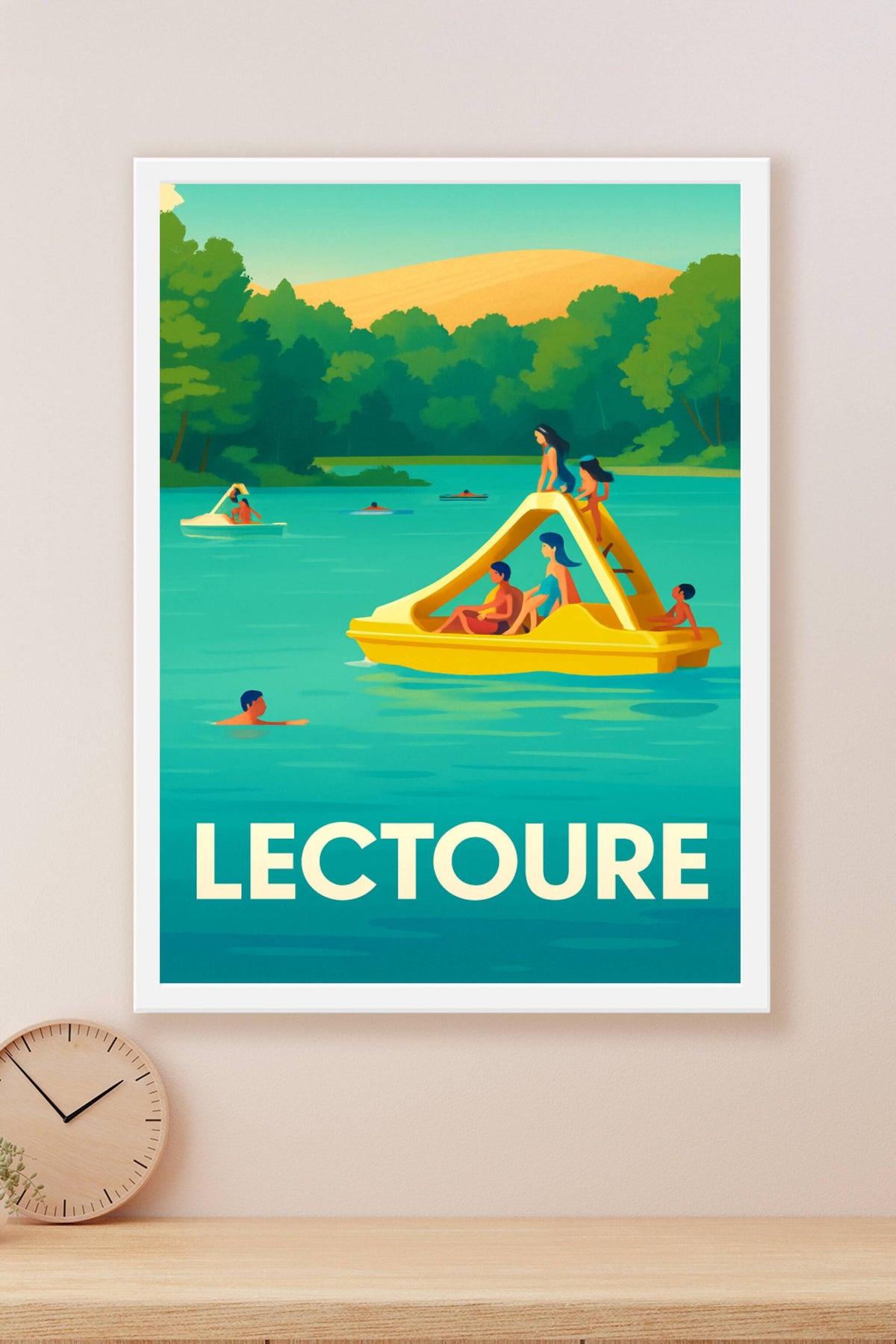 Affiche Lectoure — Plongez dans la douceur estivale · poster d'art de Lectoure