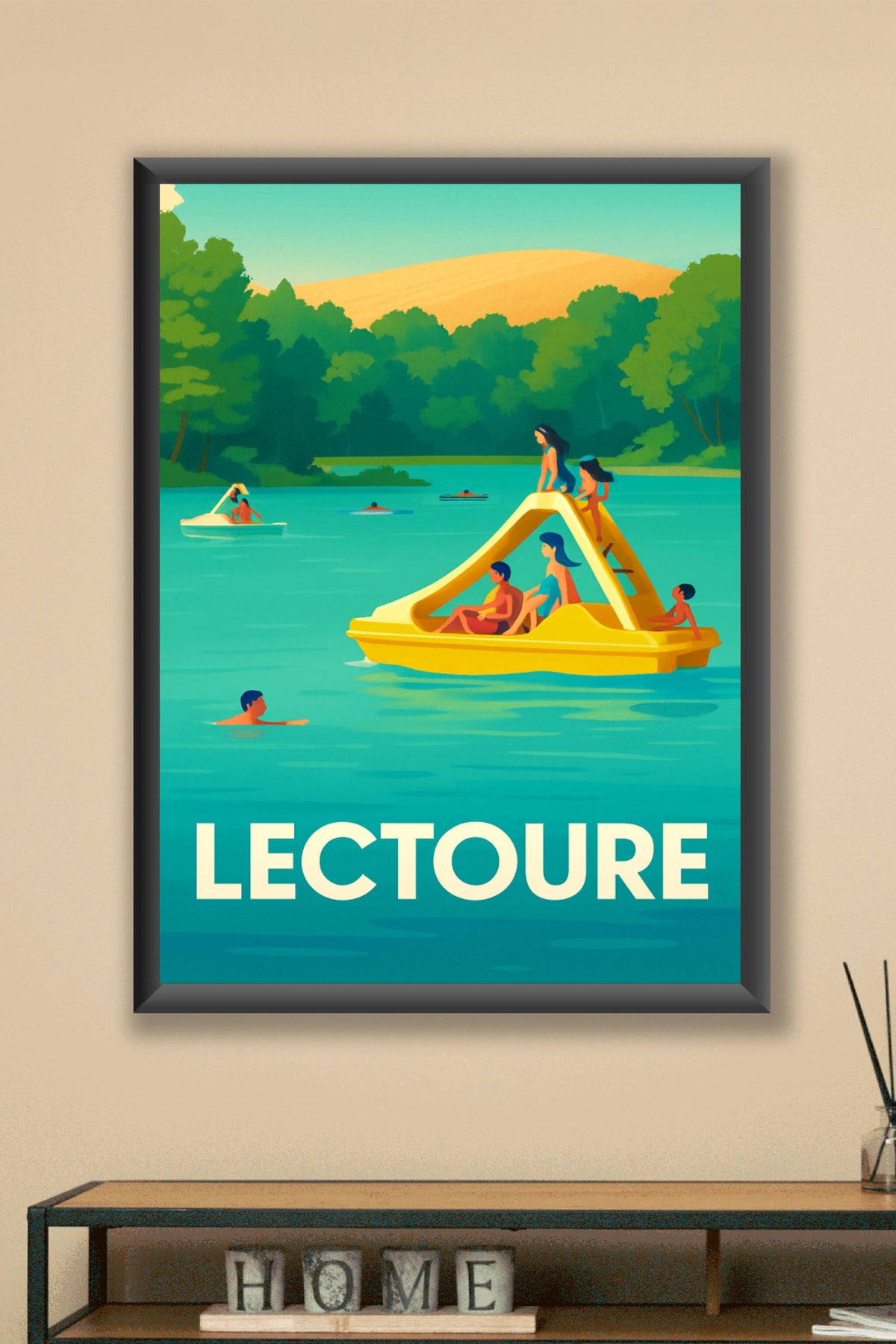 Affiche Lectoure — Plongez dans la douceur estivale · poster d'art de Lectoure