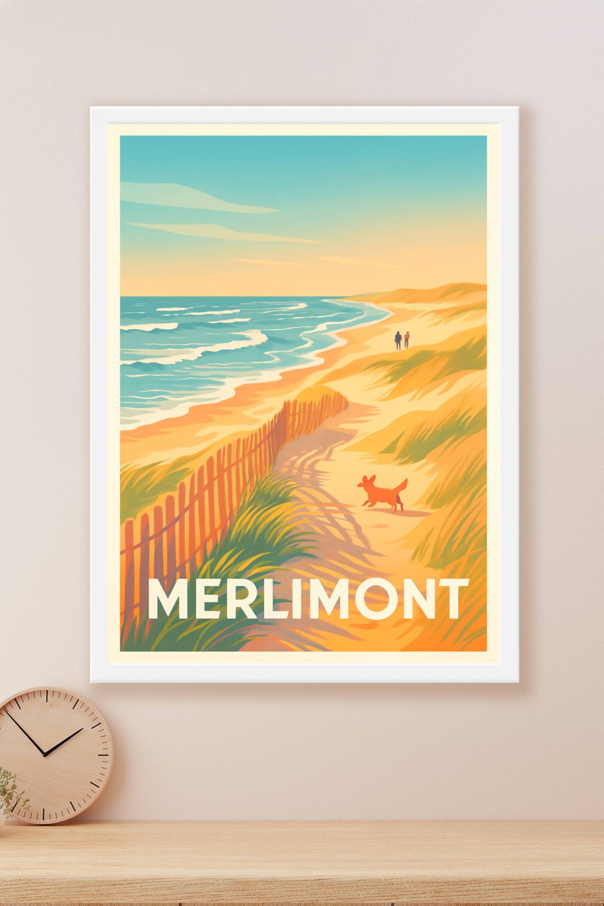 Affiche Merlimont — Évasion en bord de mer · poster d'art de Merlimont