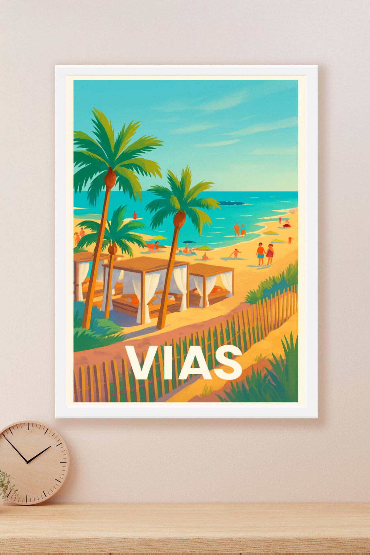 Affiche Vias — Évasion balnéaire sous le soleil du Sud · poster d'art de Vias
