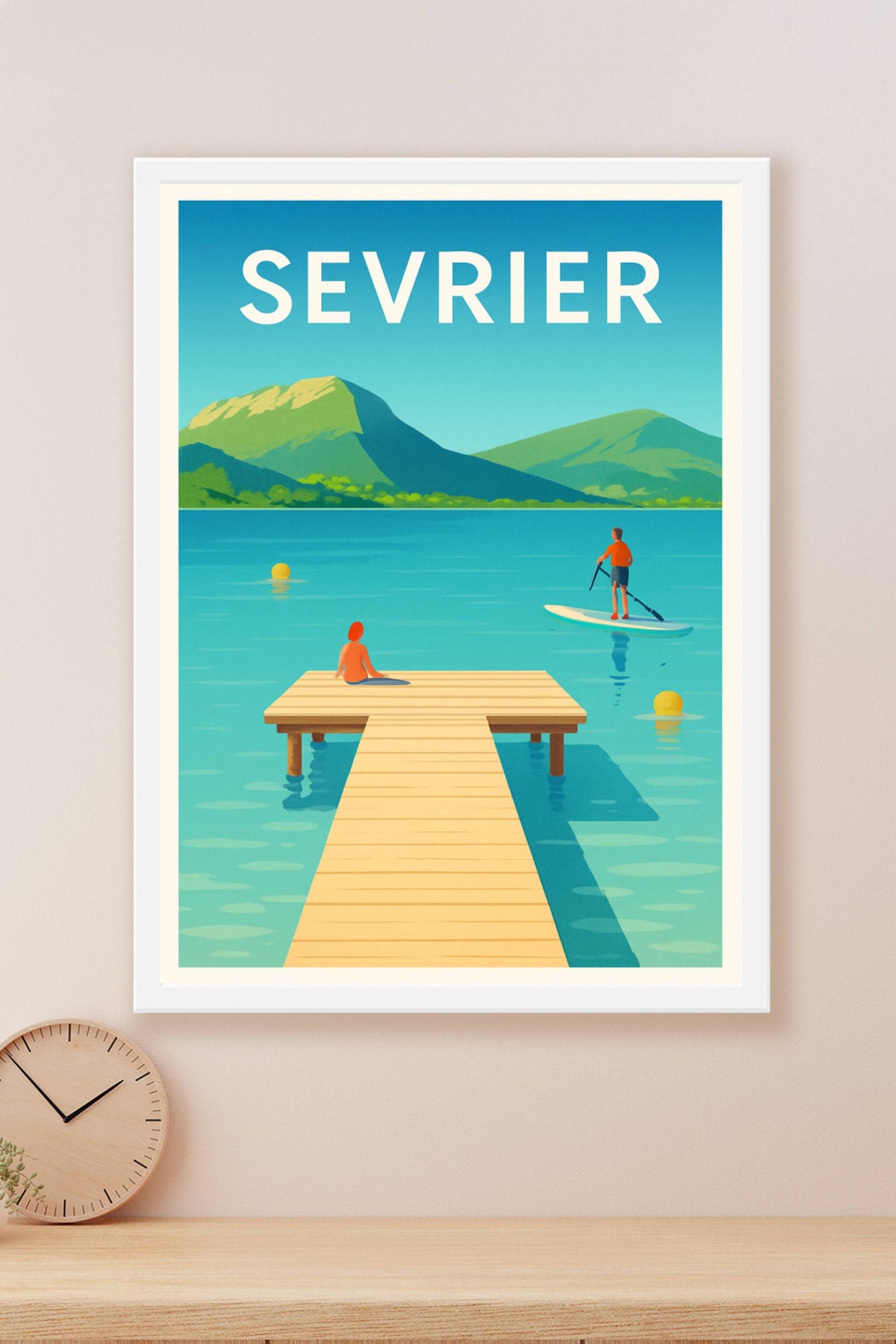 Affiche Sevrier — Évasion et sérénité au bord du lac · poster d'art de Sevrier