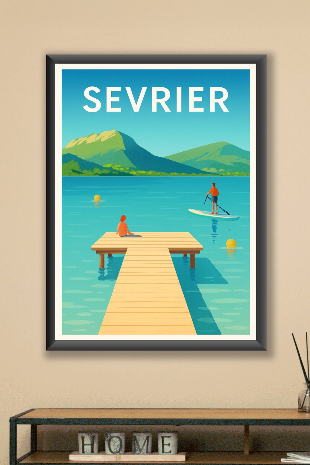 Affiche Sevrier — Évasion et sérénité au bord du lac · poster d'art de Sevrier