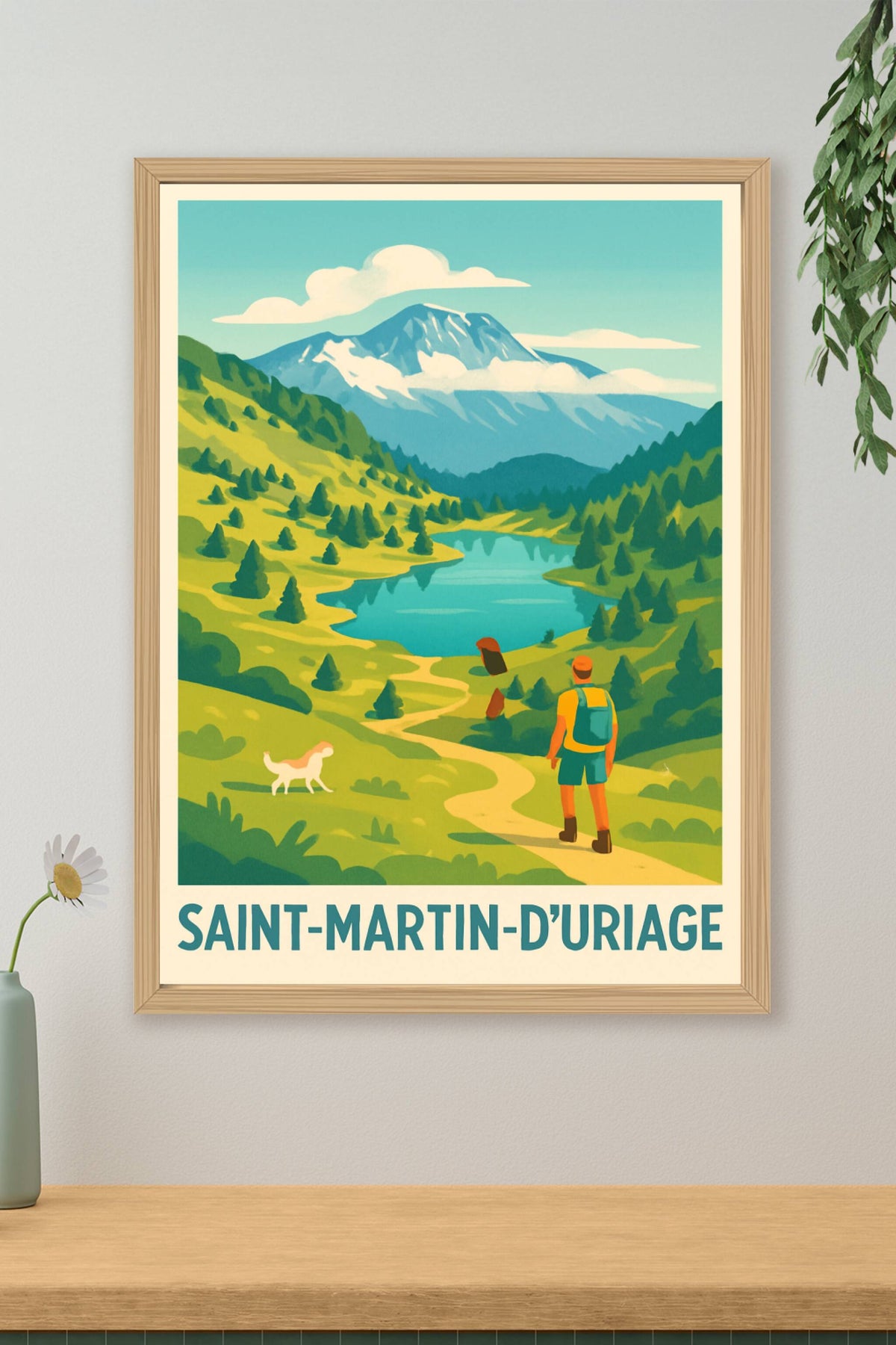 Affiche Saint-Martin-d'Uriage — Évasion et nature préservée · poster d'art de Saint-Martin-d'Uriage