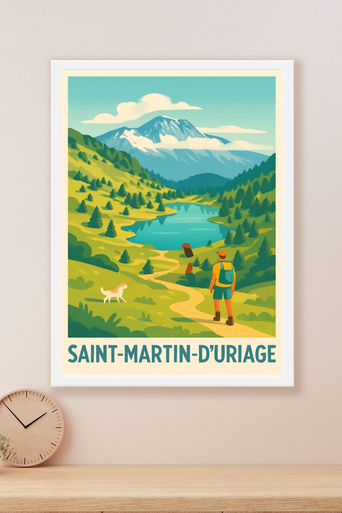 Affiche Saint-Martin-d'Uriage — Évasion et nature préservée · poster d'art de Saint-Martin-d'Uriage