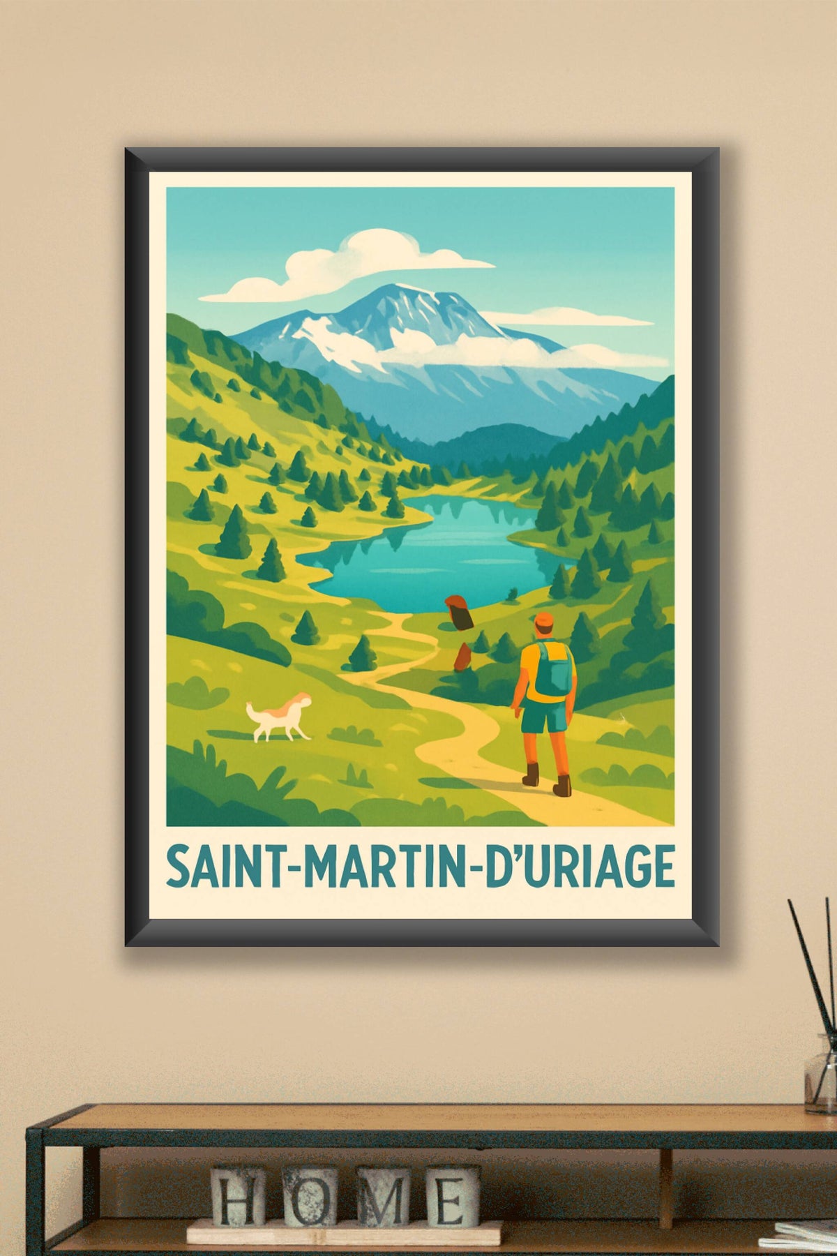 Affiche Saint-Martin-d'Uriage — Évasion et nature préservée · poster d'art de Saint-Martin-d'Uriage