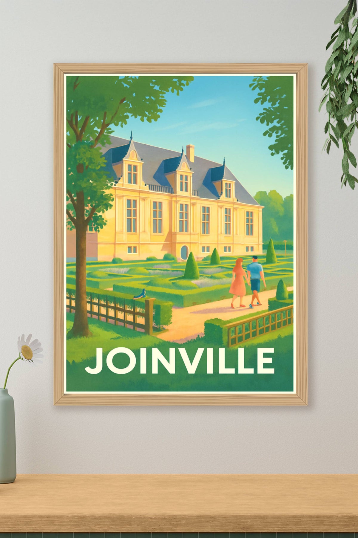 Affiche Joinville — Promenade au cœur du patrimoine · poster d'art de Joinville
