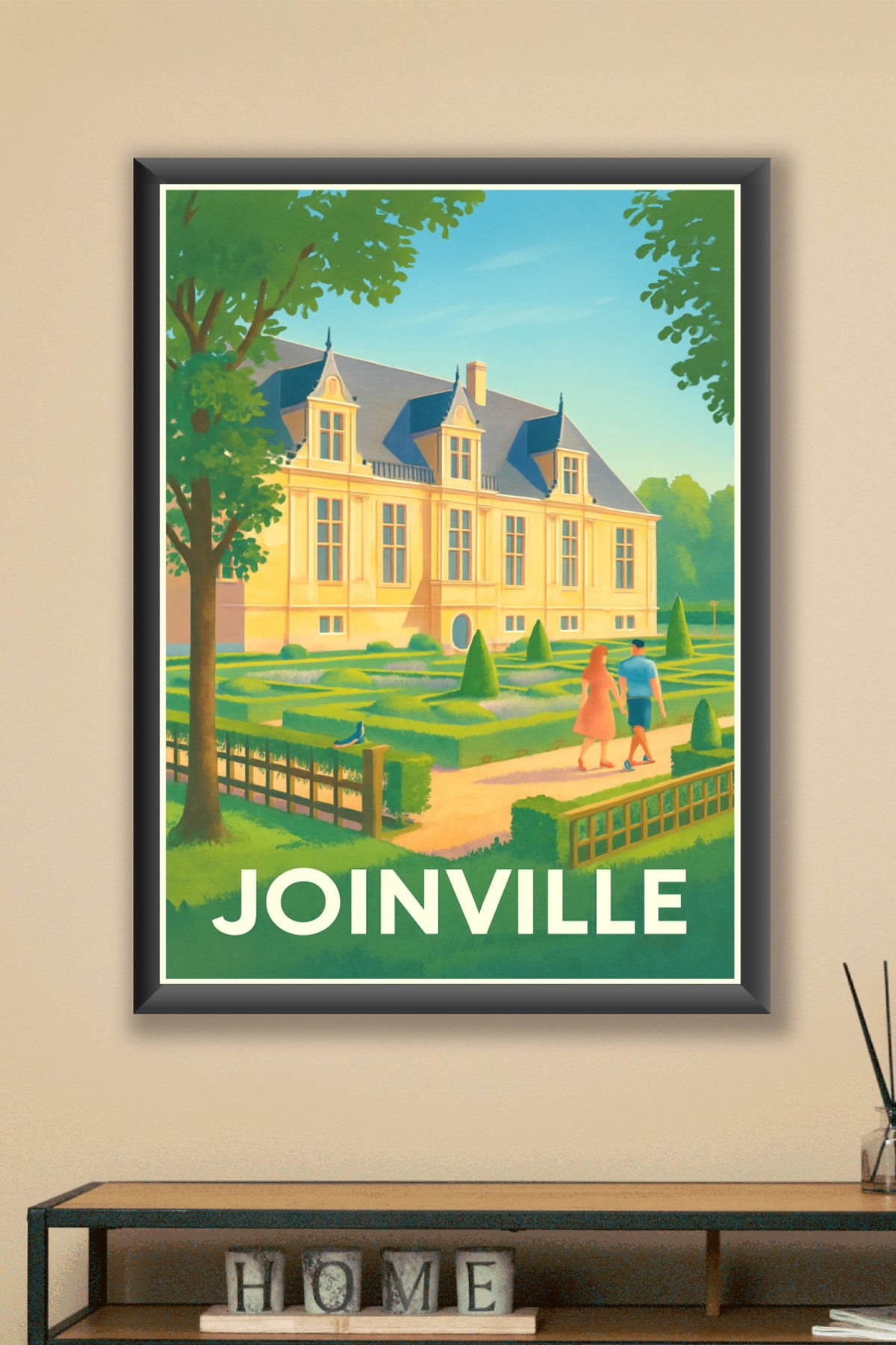 Affiche Joinville — Promenade au cœur du patrimoine · poster d'art de Joinville