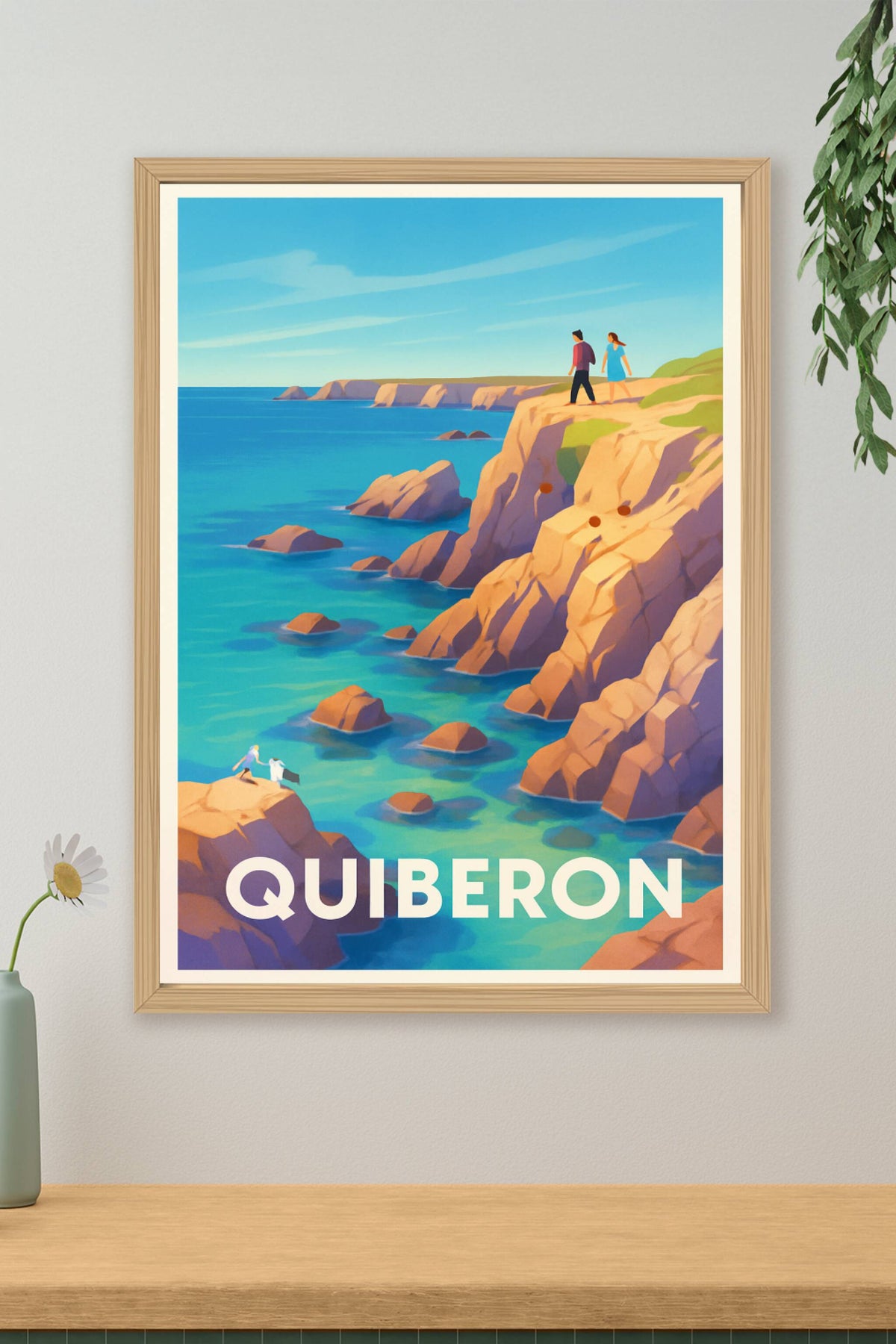 Affiche Quiberon — Évasion sur la côte sauvage · poster d'art de Quiberon