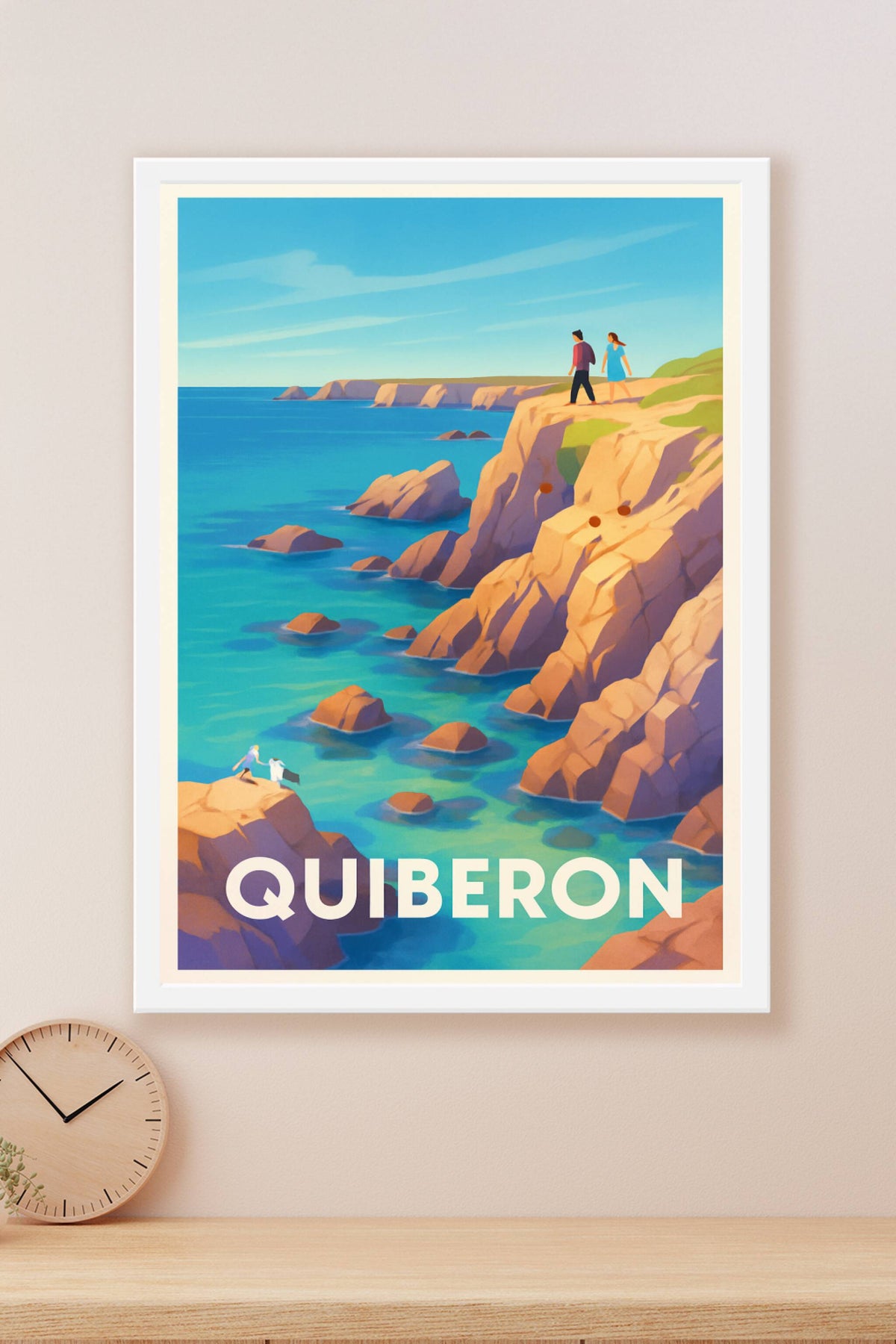Affiche Quiberon — Évasion sur la côte sauvage · poster d'art de Quiberon