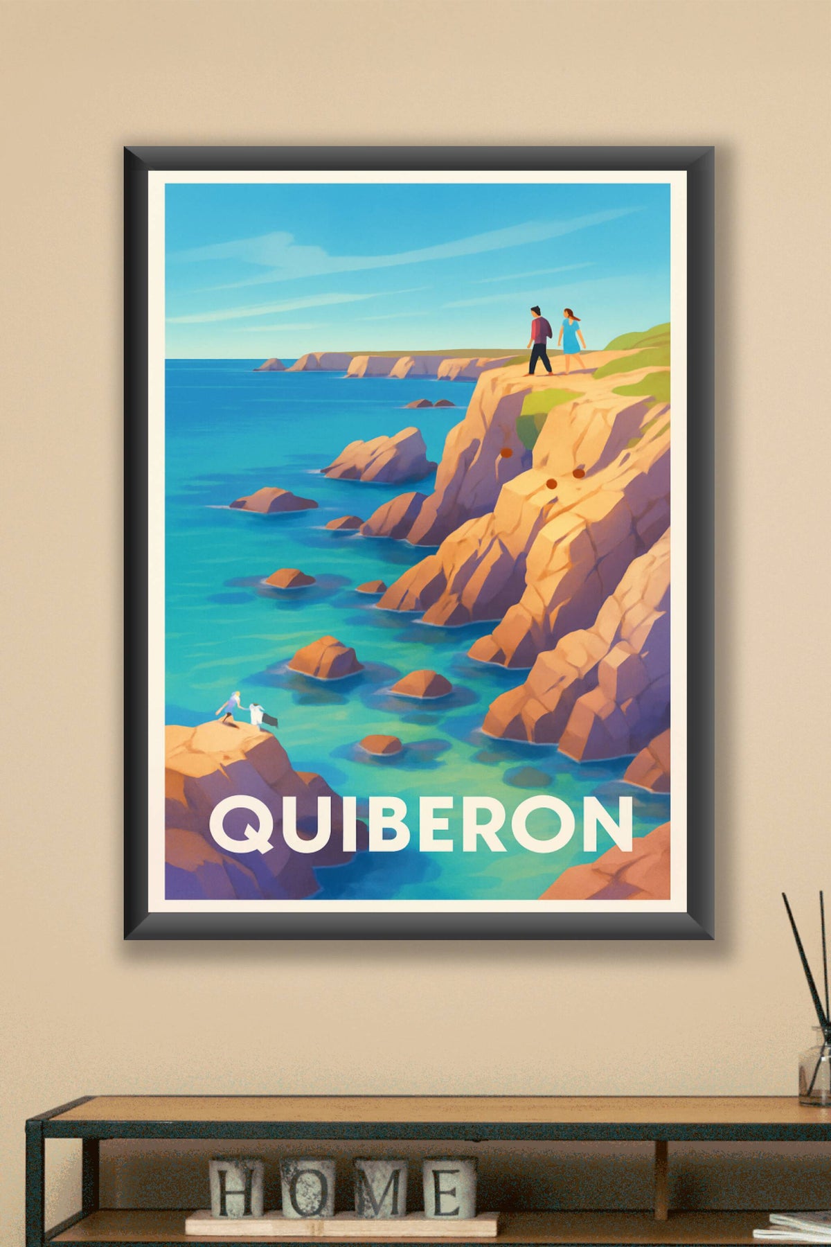 Affiche Quiberon — Évasion sur la côte sauvage · poster d'art de Quiberon