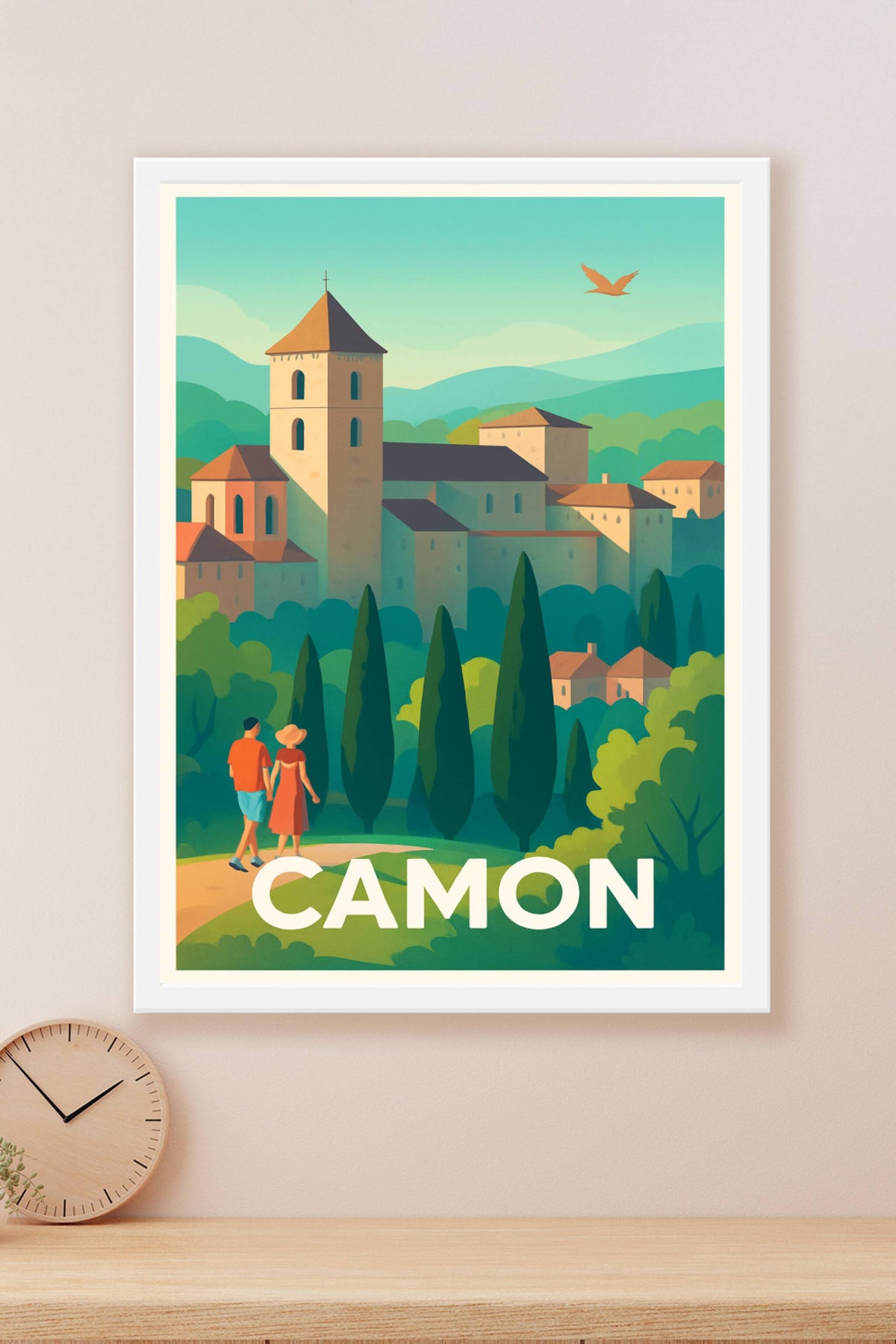 Affiche Camon — Escapade romantique au cœur du village · poster d'art de Camon