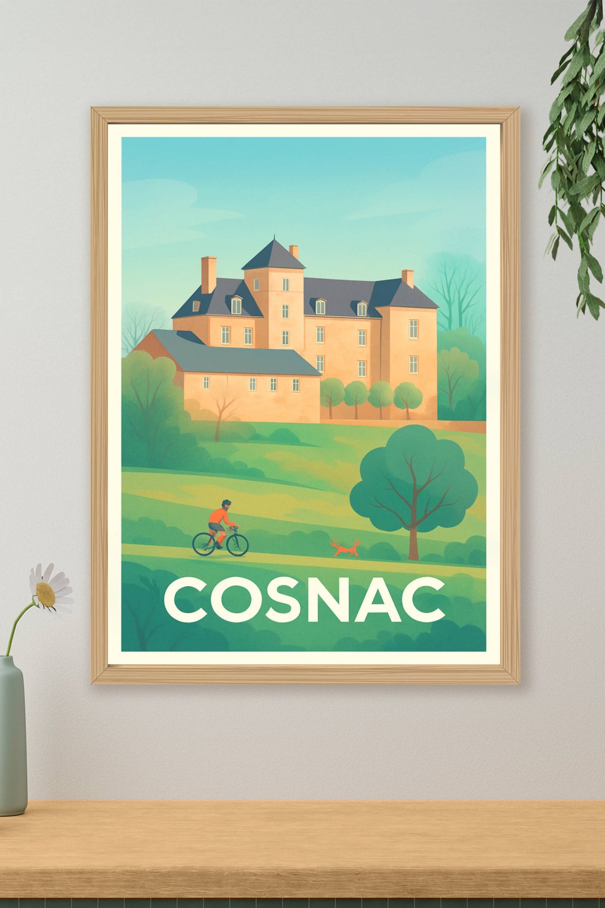 Affiche Cosnac — Élégance et Sérénité en Charente · poster d'art de Cosnac