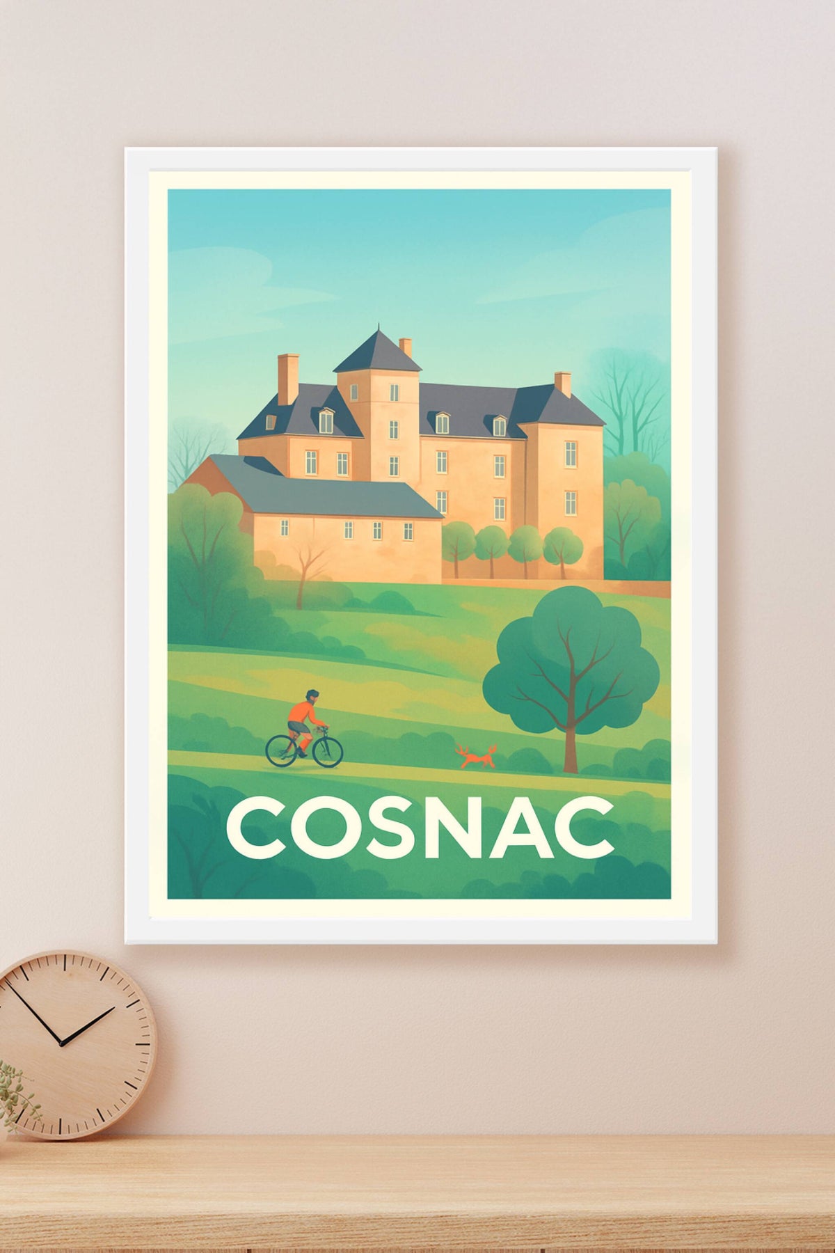 Affiche Cosnac — Élégance et Sérénité en Charente · poster d'art de Cosnac