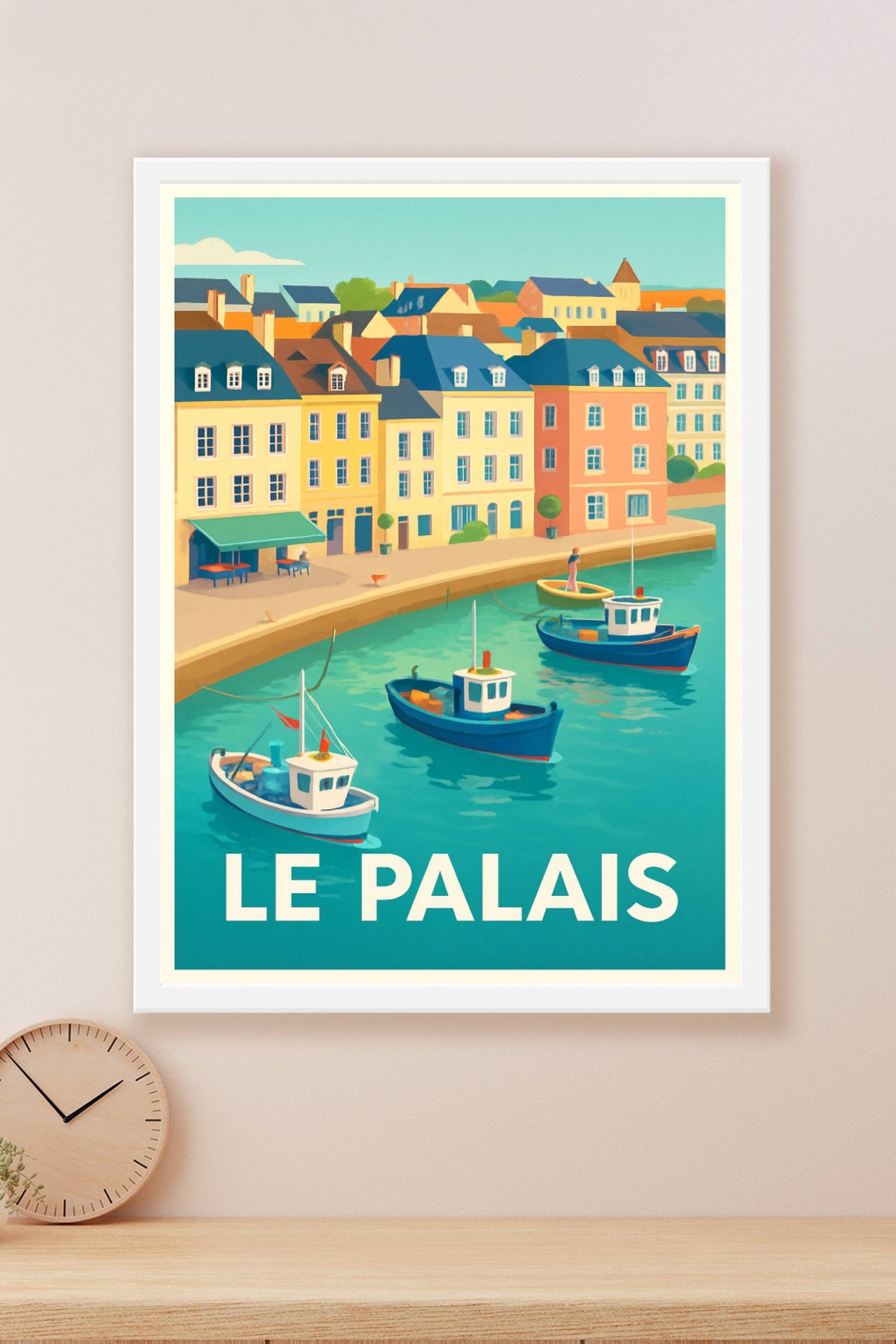 Affiche Le Palais — Charme et quiétude du littoral breton · poster d'art de Le Palais