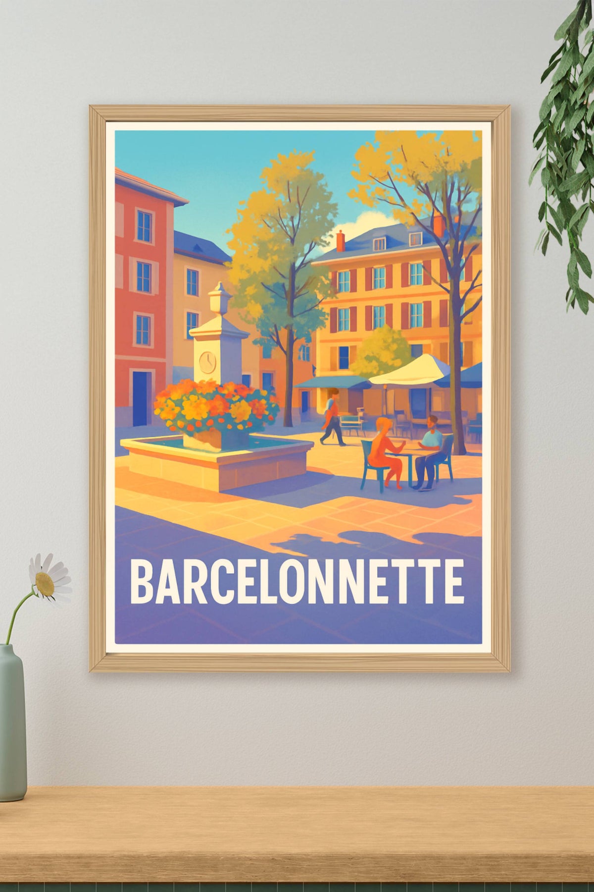 Affiche Barcelonnette — L'Esprit Provençal au Quotidien · poster d'art de Barcelonnette