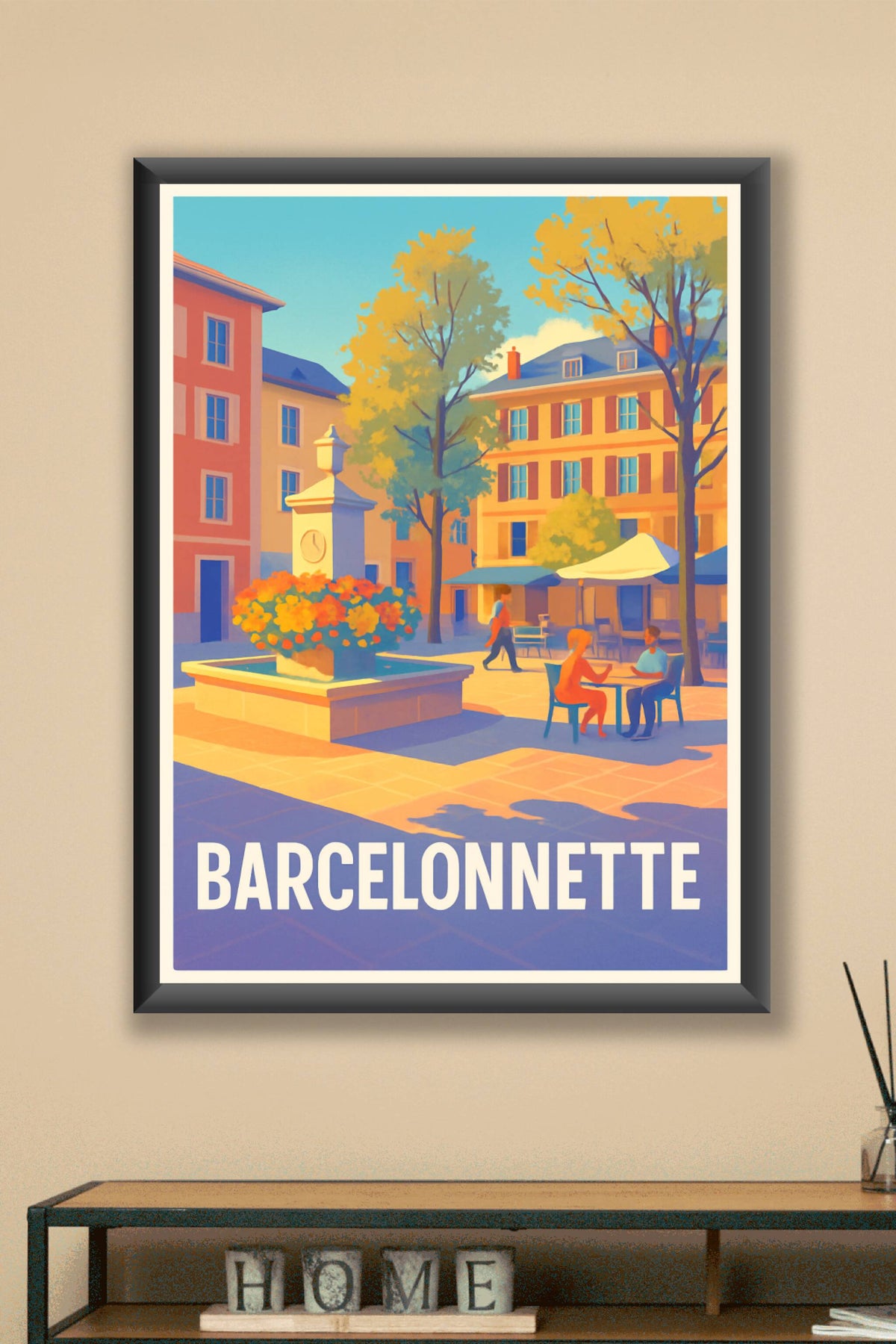 Affiche Barcelonnette — L'Esprit Provençal au Quotidien · poster d'art de Barcelonnette