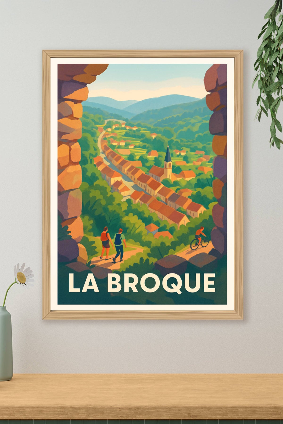 Affiche La Broque — Havre de paix au cœur de la nature · poster d'art de La Broque