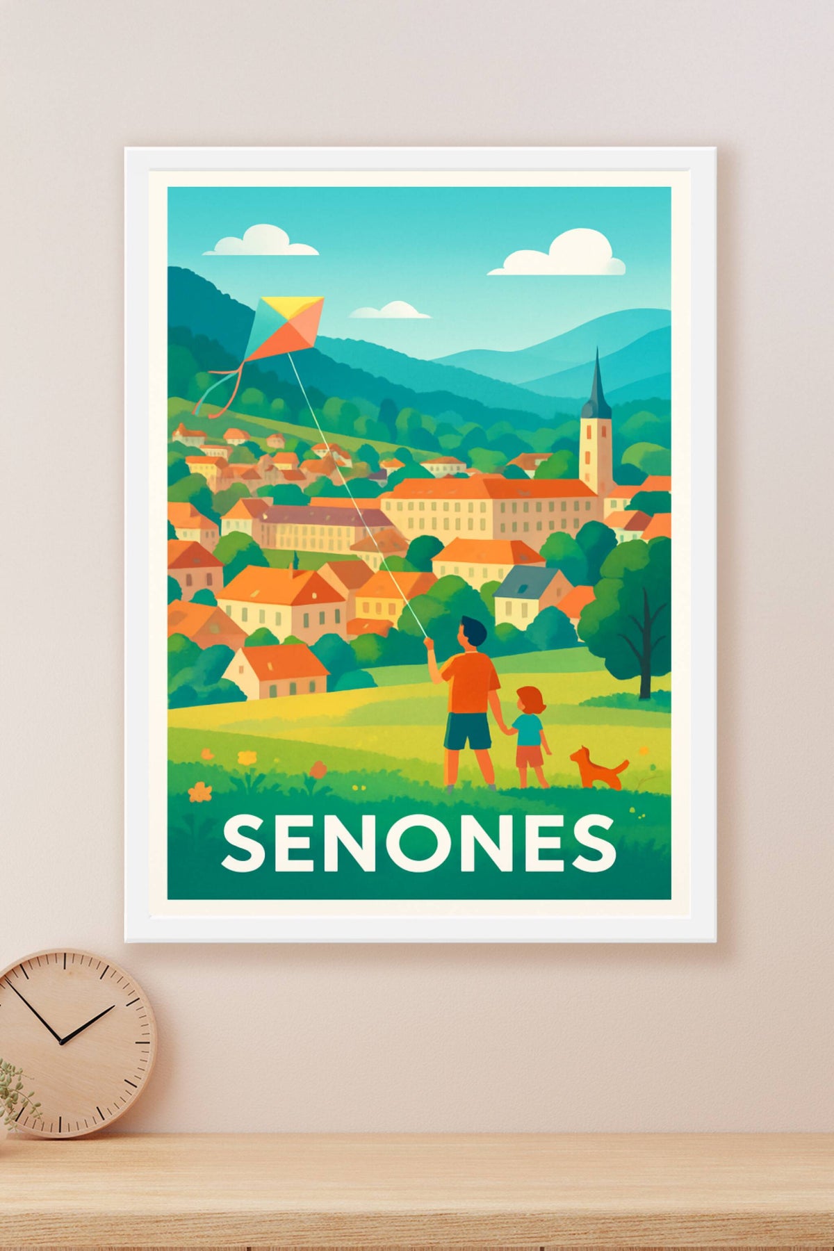 Affiche Senones — Douceur de vivre au cœur des Vosges · poster d'art de Senones