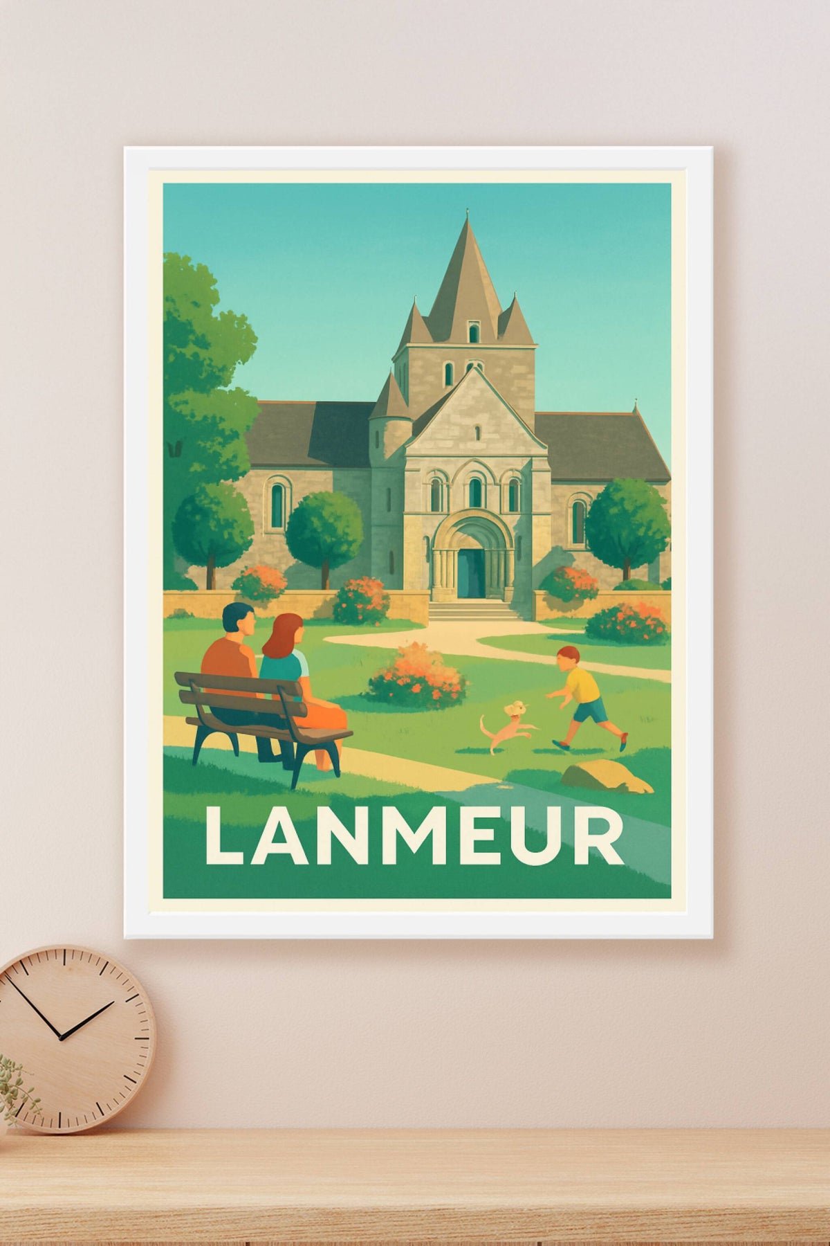 Affiche Lanmeur — Sérénité et patrimoine au cœur de la nature · poster d'art de Lanmeur
