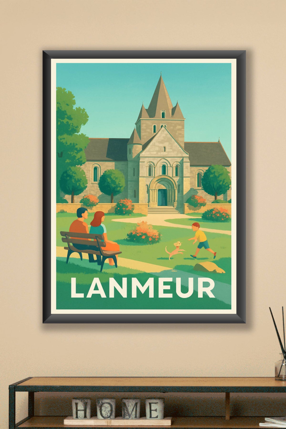 Affiche Lanmeur — Sérénité et patrimoine au cœur de la nature · poster d'art de Lanmeur