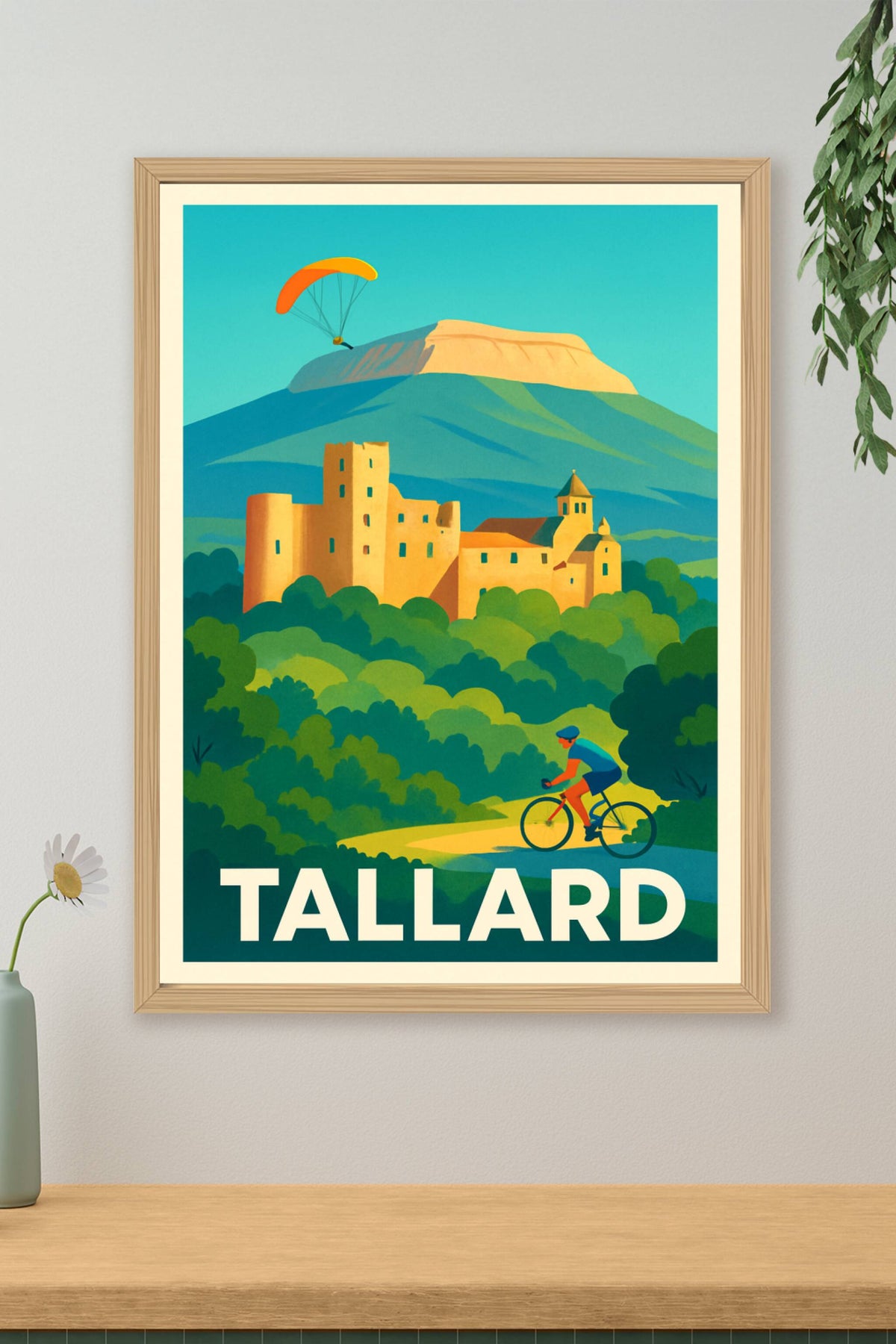 Affiche Tallard — Escapade nature et patrimoine · poster d'art de Tallard