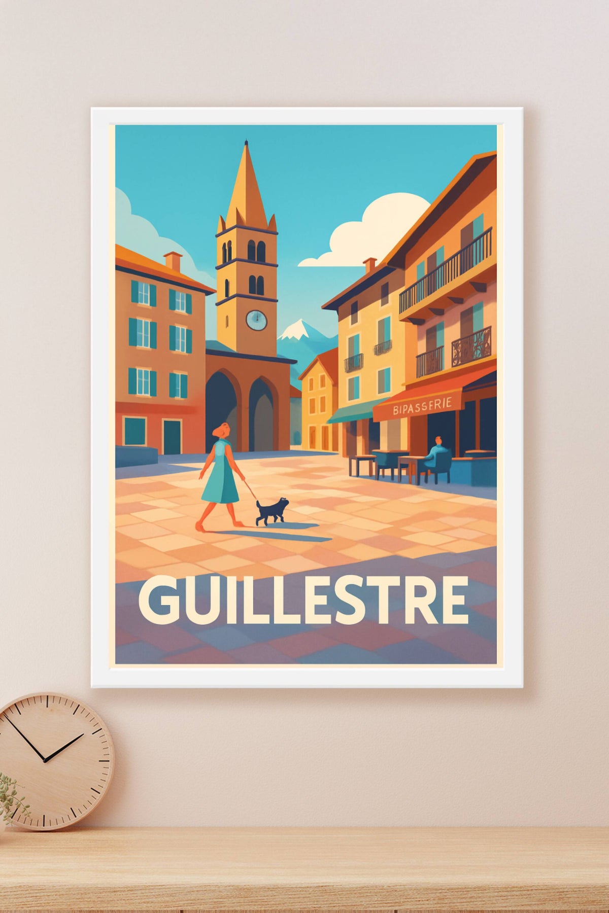 Affiche Guilestre — Charme et douceur de vie en montagne · poster d'art de Guilestre