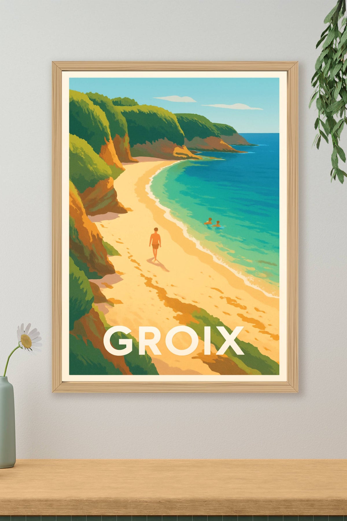 Affiche Groix — Évasion et douceur bretonne · poster d'art de Groix