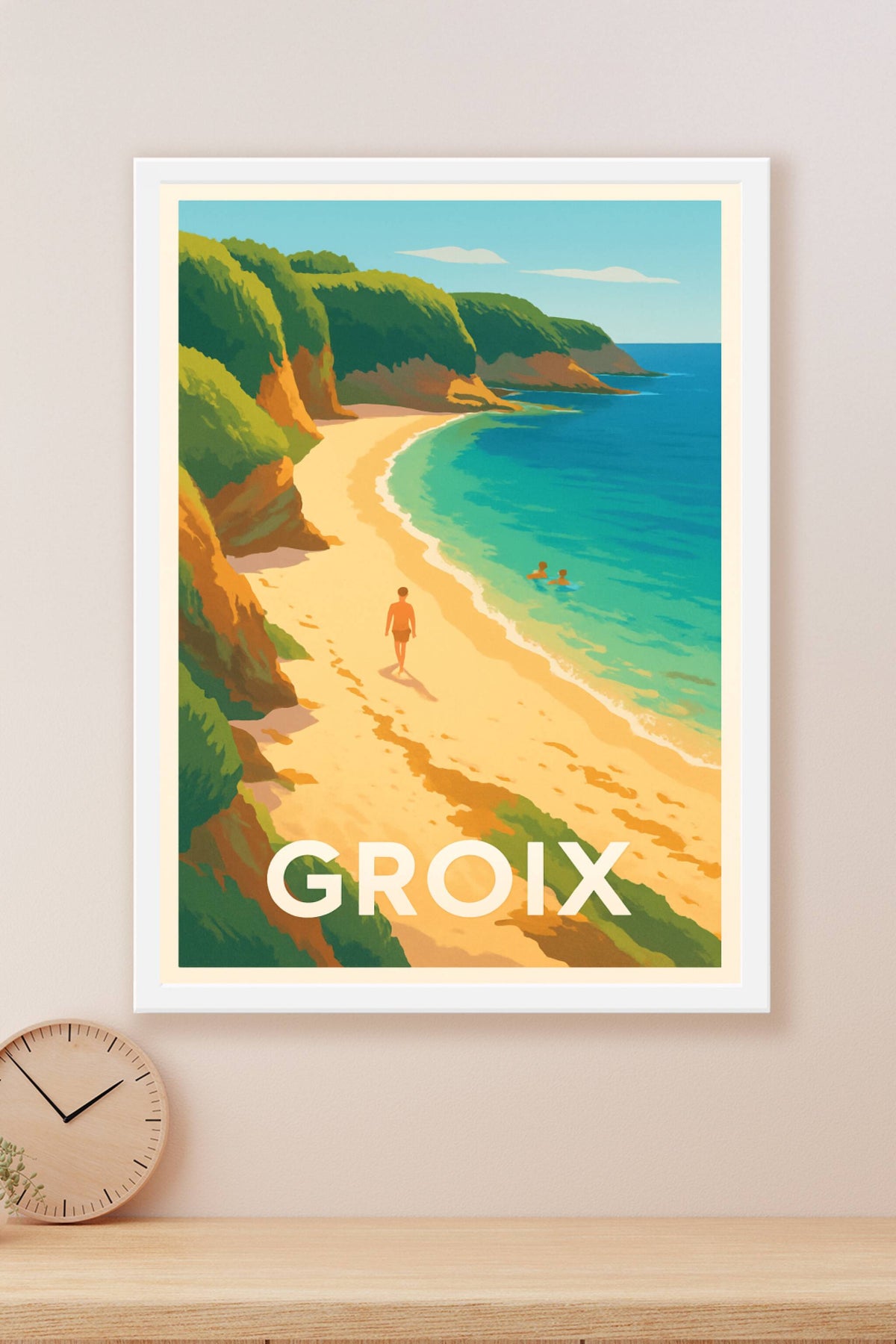 Affiche Groix — Évasion et douceur bretonne · poster d'art de Groix