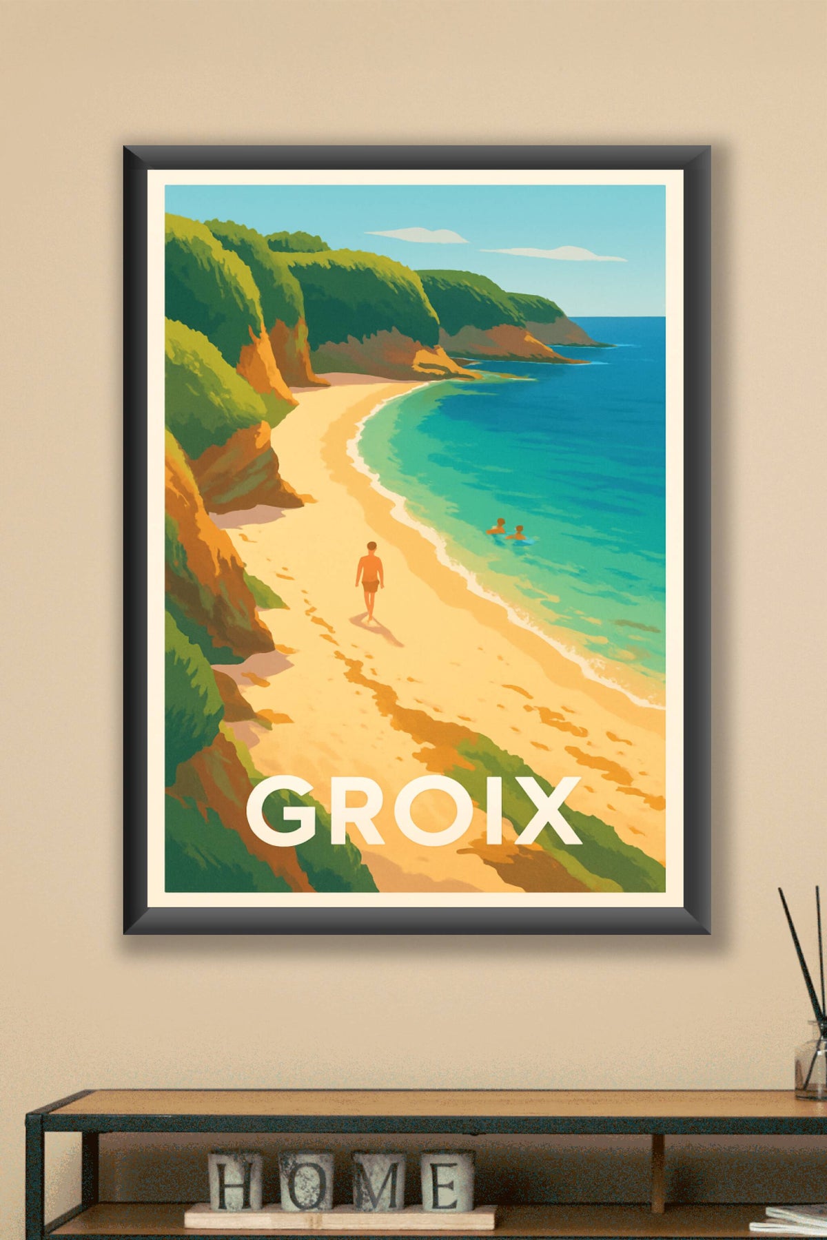 Affiche Groix — Évasion et douceur bretonne · poster d'art de Groix