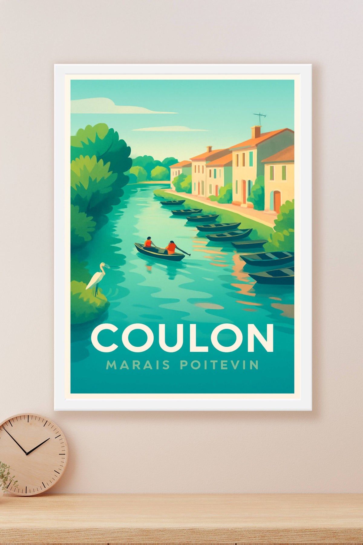 Affiche Coulon — Sérénité au cœur du Marais Poitevin · poster d'art de Coulon