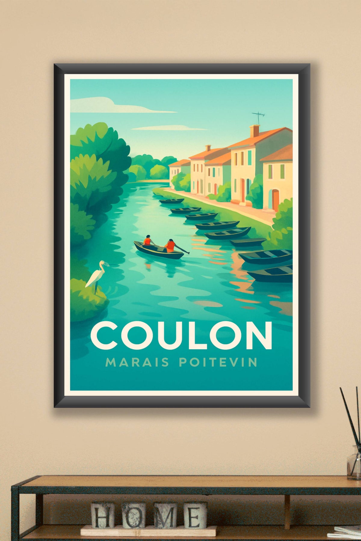 Affiche Coulon — Sérénité au cœur du Marais Poitevin · poster d'art de Coulon