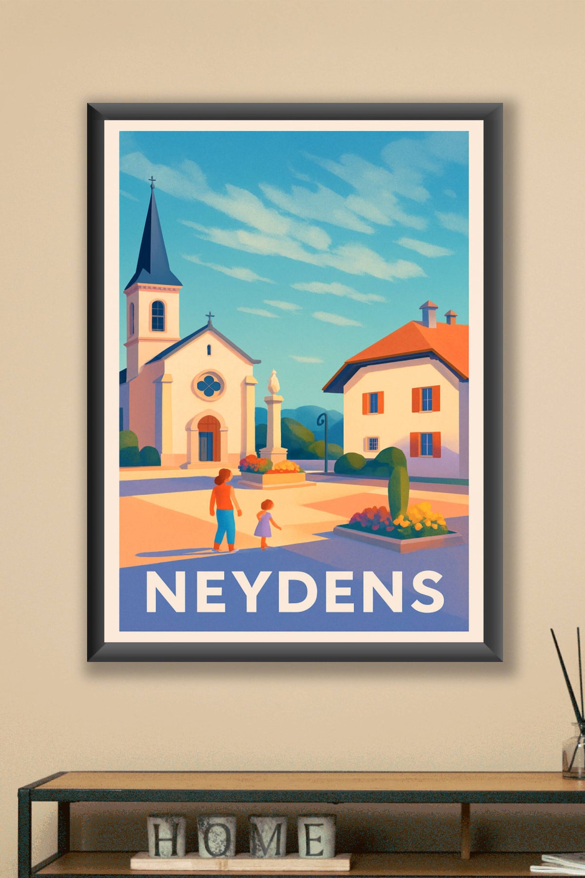 Affiche Neydens — Charme paisible du village savoyard · poster d'art de Neydens