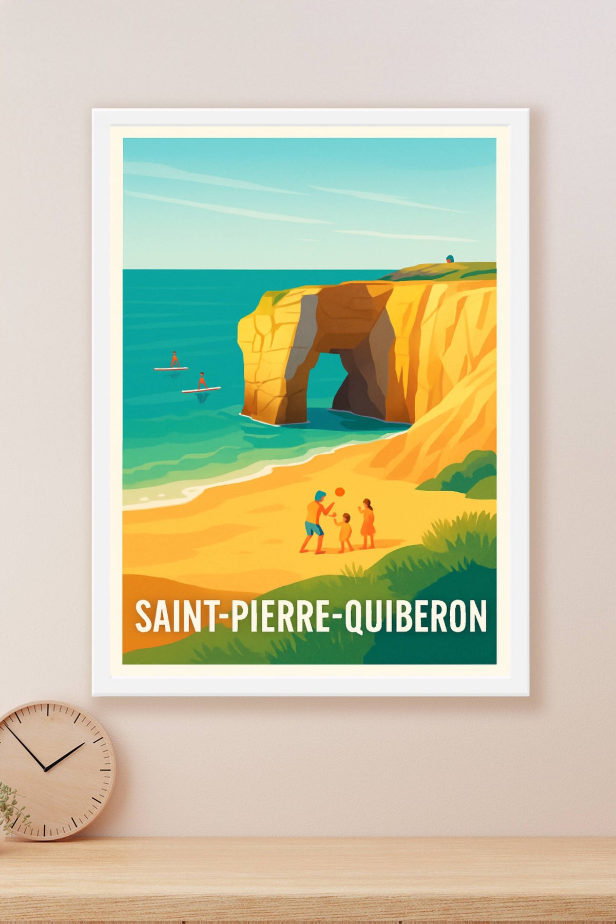 Affiche Saint-Pierre-Quiberon — Évasion et nature au bord de l'océan · poster d'art de Saint-Pierre-Quiberon