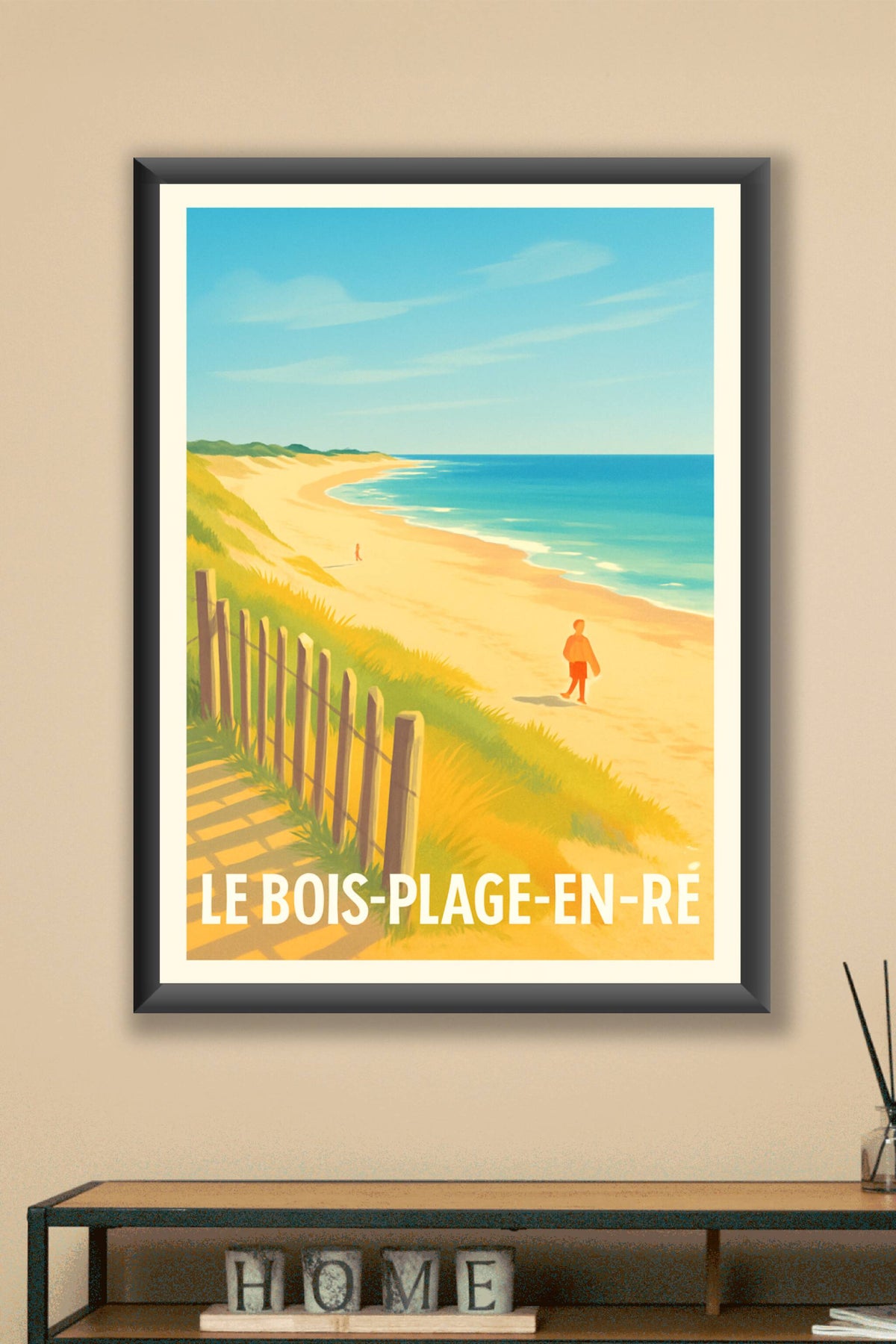 Affiche Le Bois-Plage-en-Ré — Sérénité au bord de l'océan · poster d'art de Le Bois-Plage-en-Ré