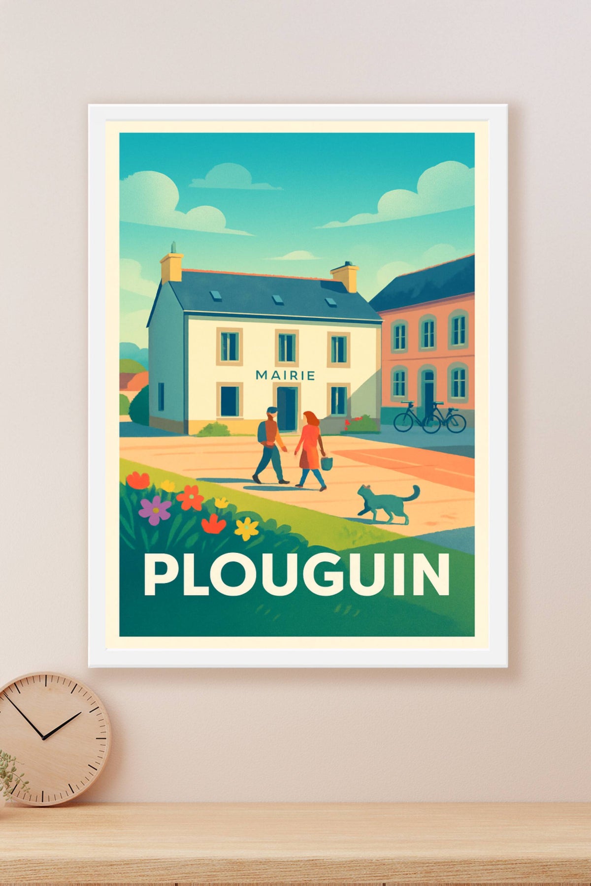 Affiche Plouguin — Charme et Sérénité Bretonne · poster d'art de Plouguin