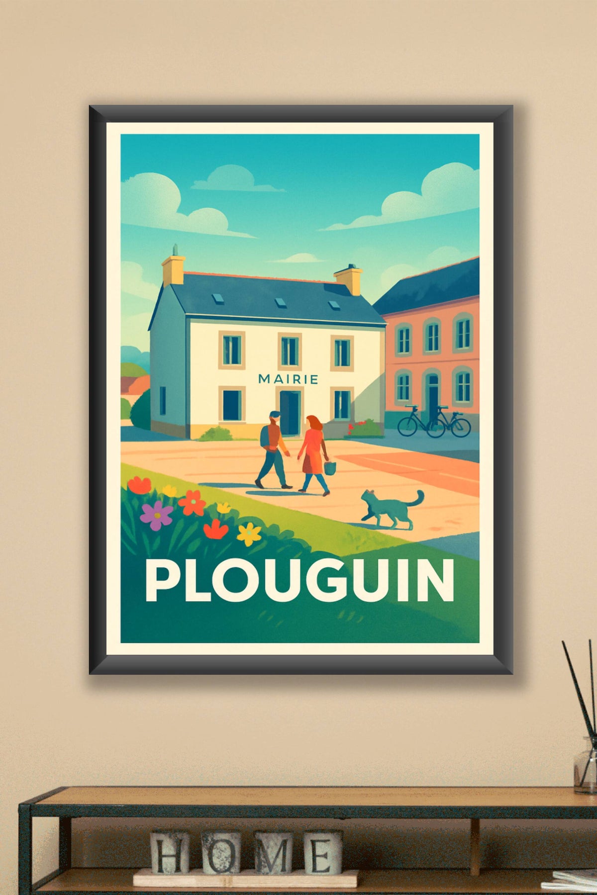 Affiche Plouguin — Charme et Sérénité Bretonne · poster d'art de Plouguin