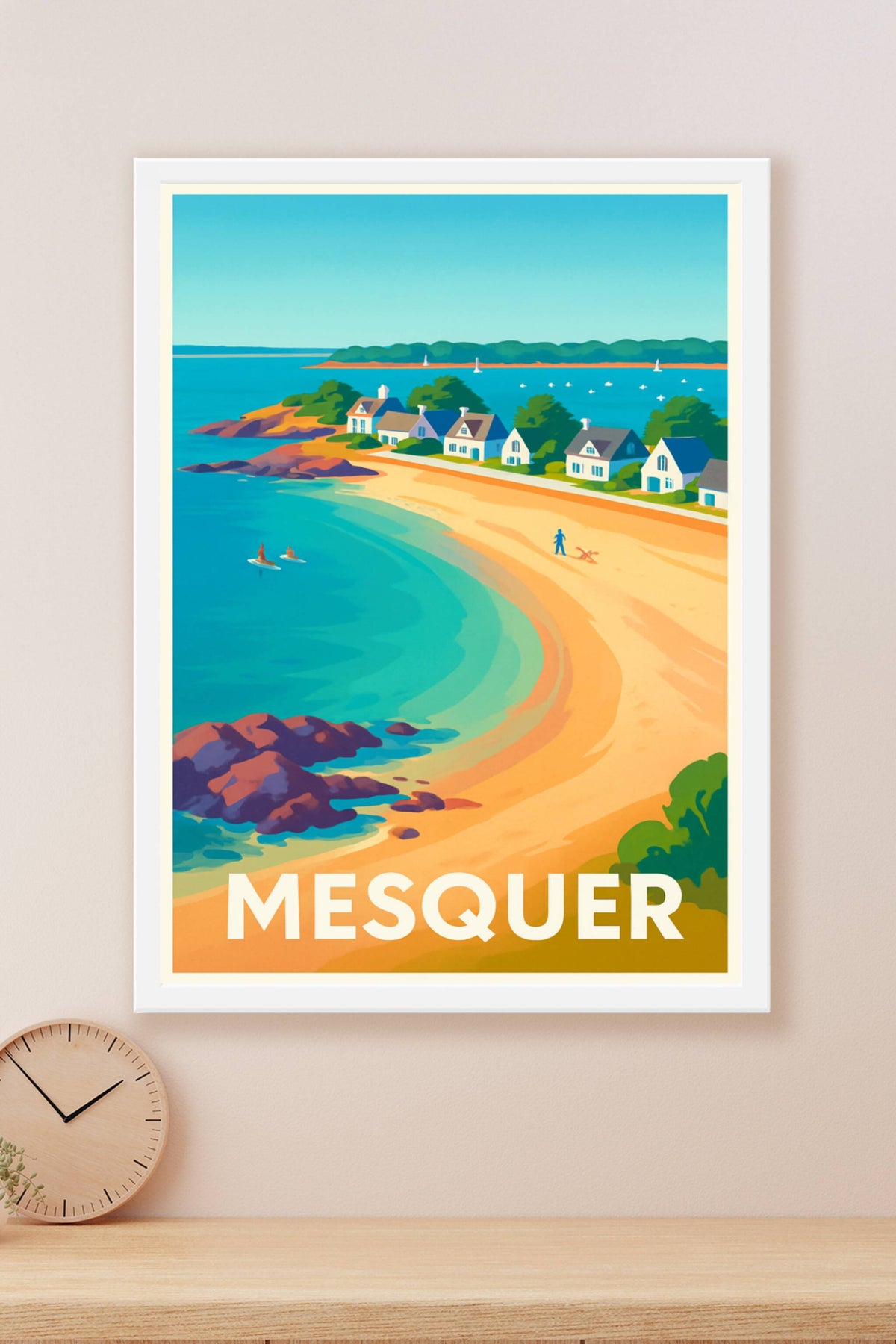 Affiche Mesquer — Évasion balnéaire et charme côtier · poster d'art de Mesquer