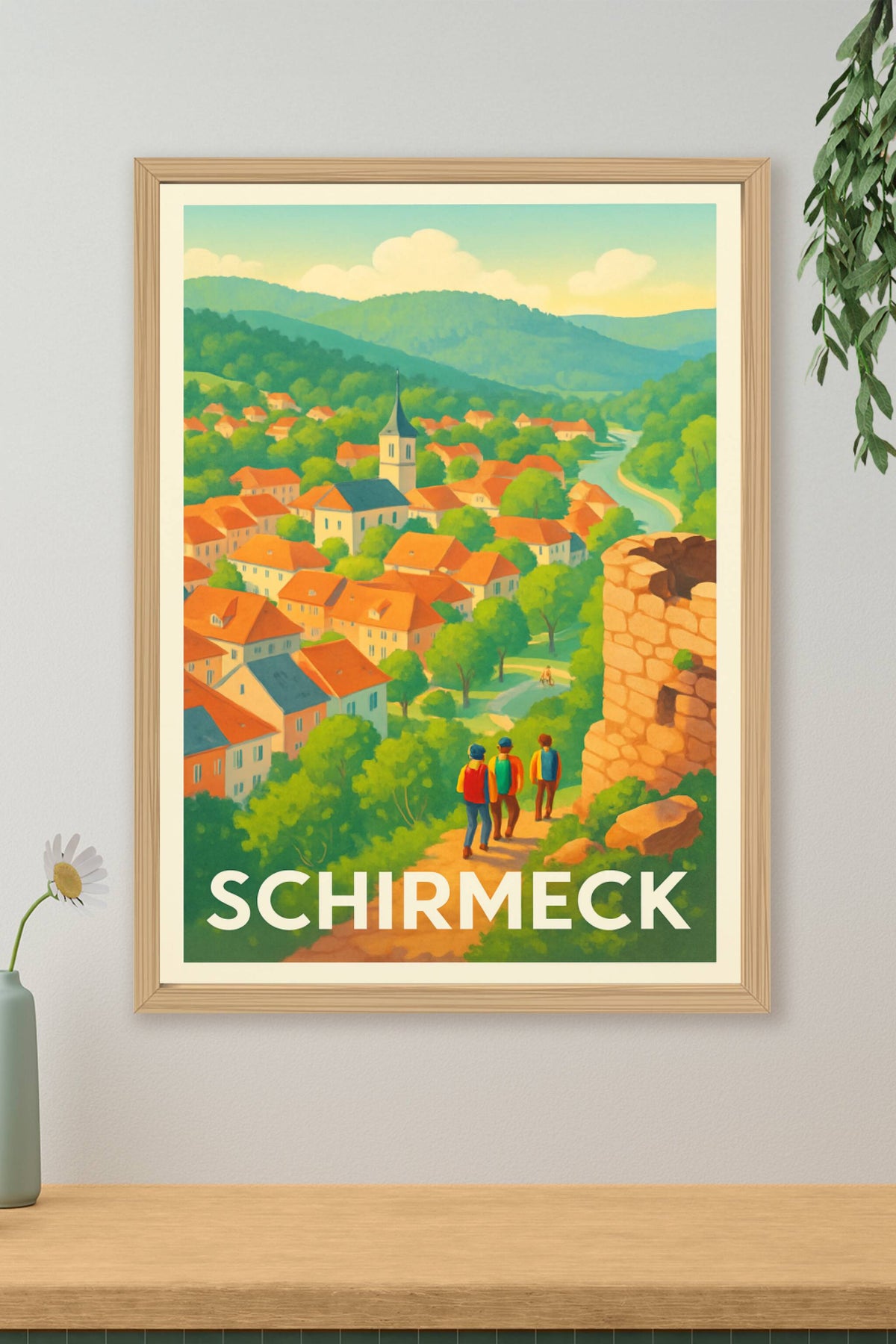 Affiche Schirmeck — Village paisible au cœur des Vosges · poster d'art de Schirmeck