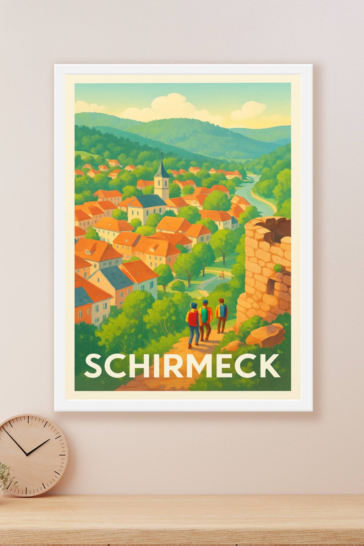 Affiche Schirmeck — Village paisible au cœur des Vosges · poster d'art de Schirmeck