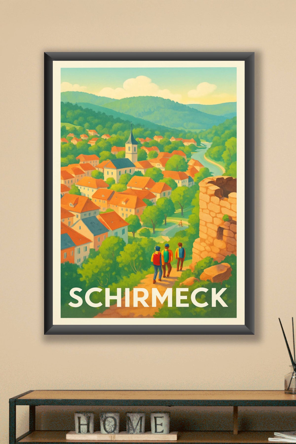 Affiche Schirmeck — Village paisible au cœur des Vosges · poster d'art de Schirmeck