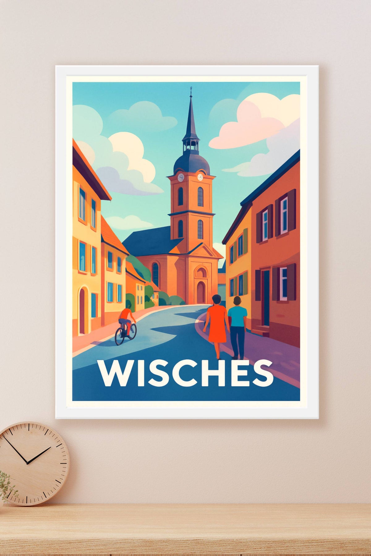 Affiche Wisches — Charme intemporel au cœur du village · poster d'art de Wisches