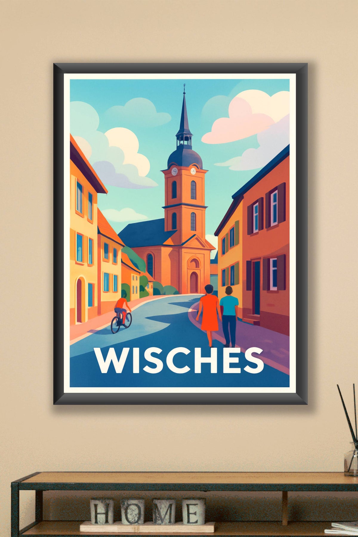 Affiche Wisches — Charme intemporel au cœur du village · poster d'art de Wisches