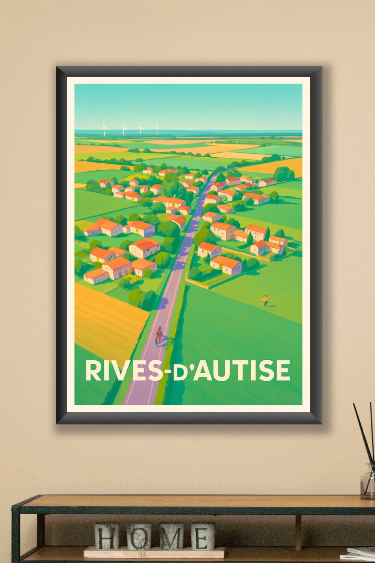 Affiche Rives-d'Autise — L'évasion champêtre en poster · poster d'art de Rives-d'Autise