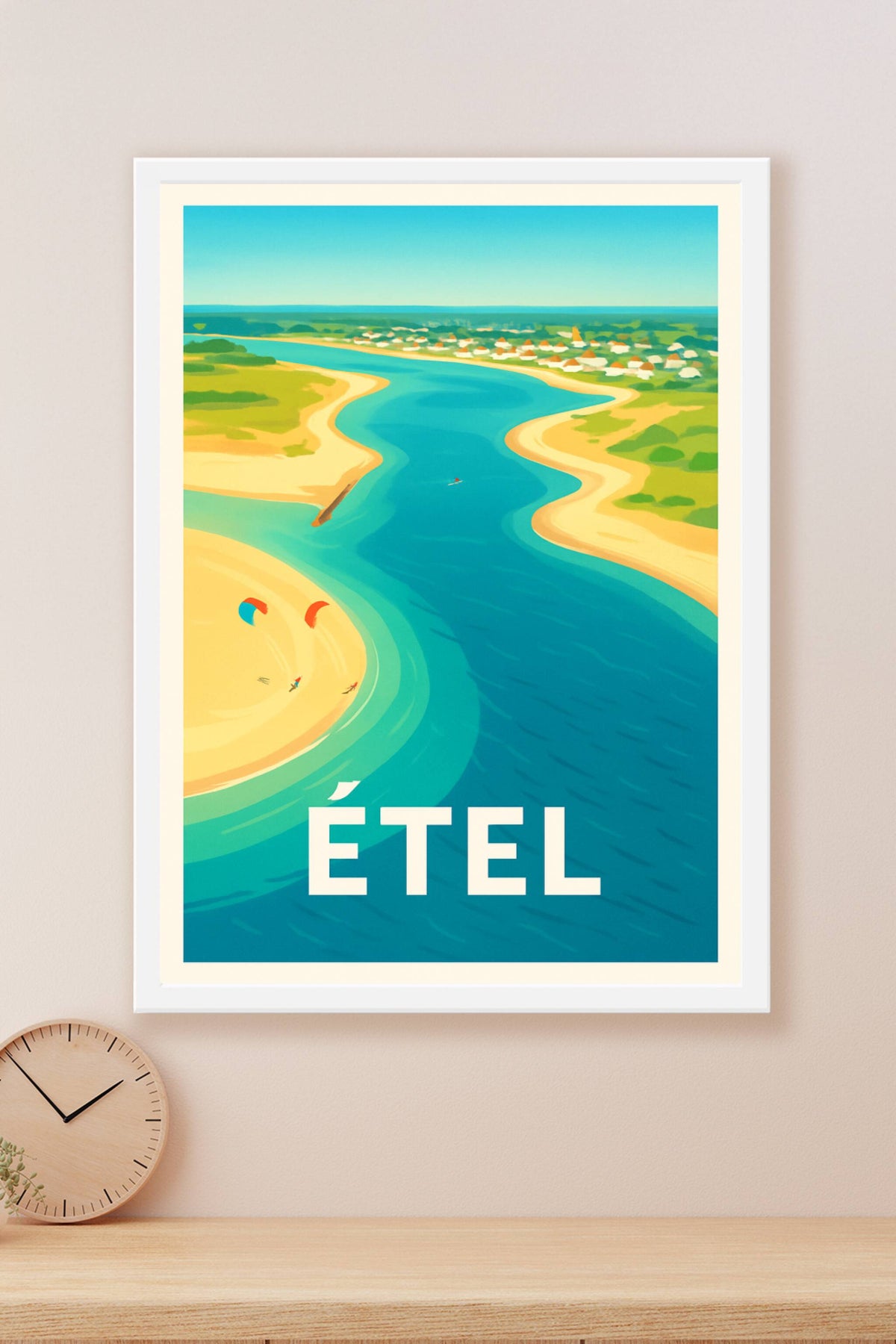Affiche Étel — Évasion estivale entre mer et dunes · poster d'art de Étel