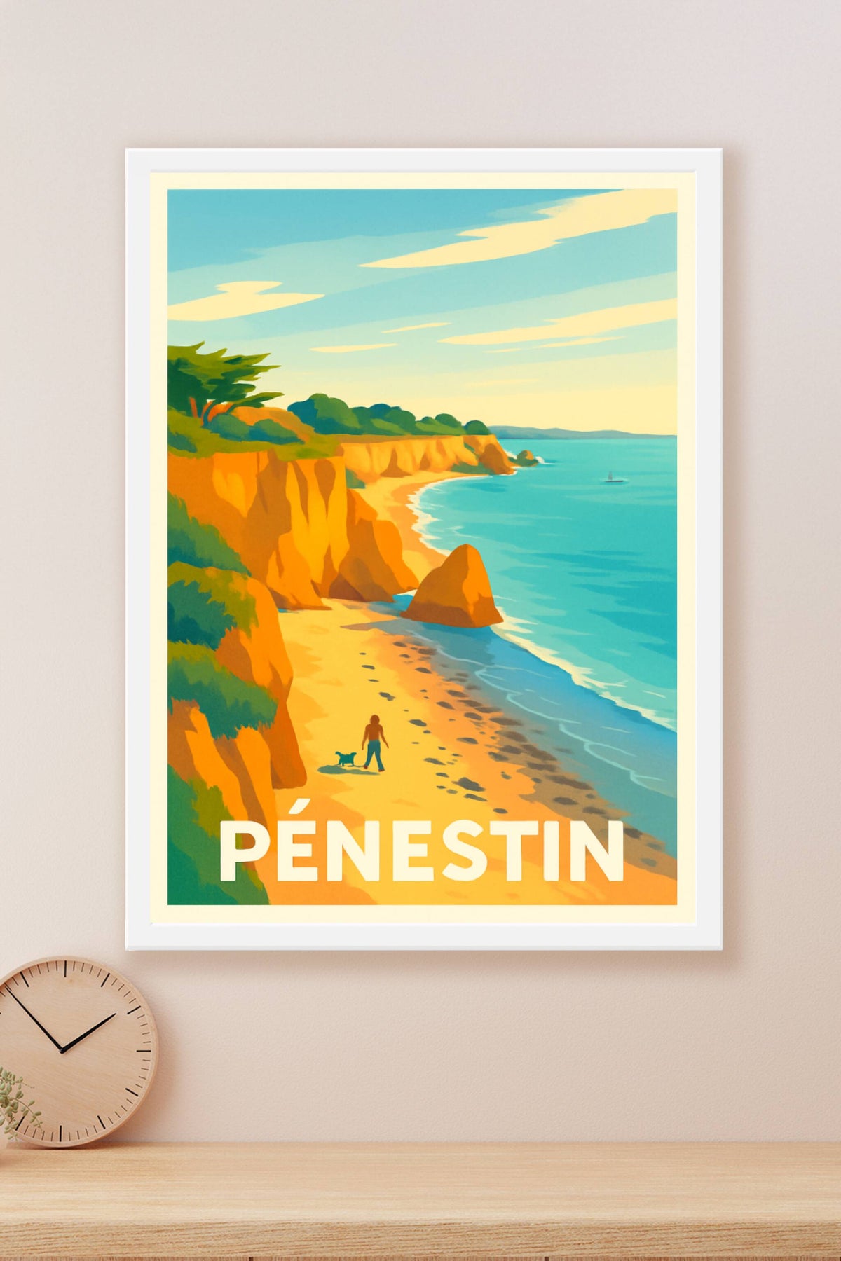 Affiche Pénestin — Échappée belle sur la côte sauvage · poster d'art de Pénestin