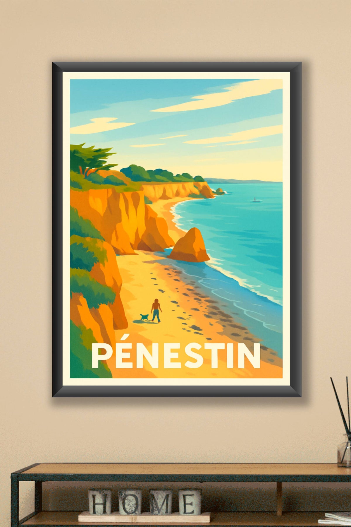 Affiche Pénestin — Échappée belle sur la côte sauvage · poster d'art de Pénestin