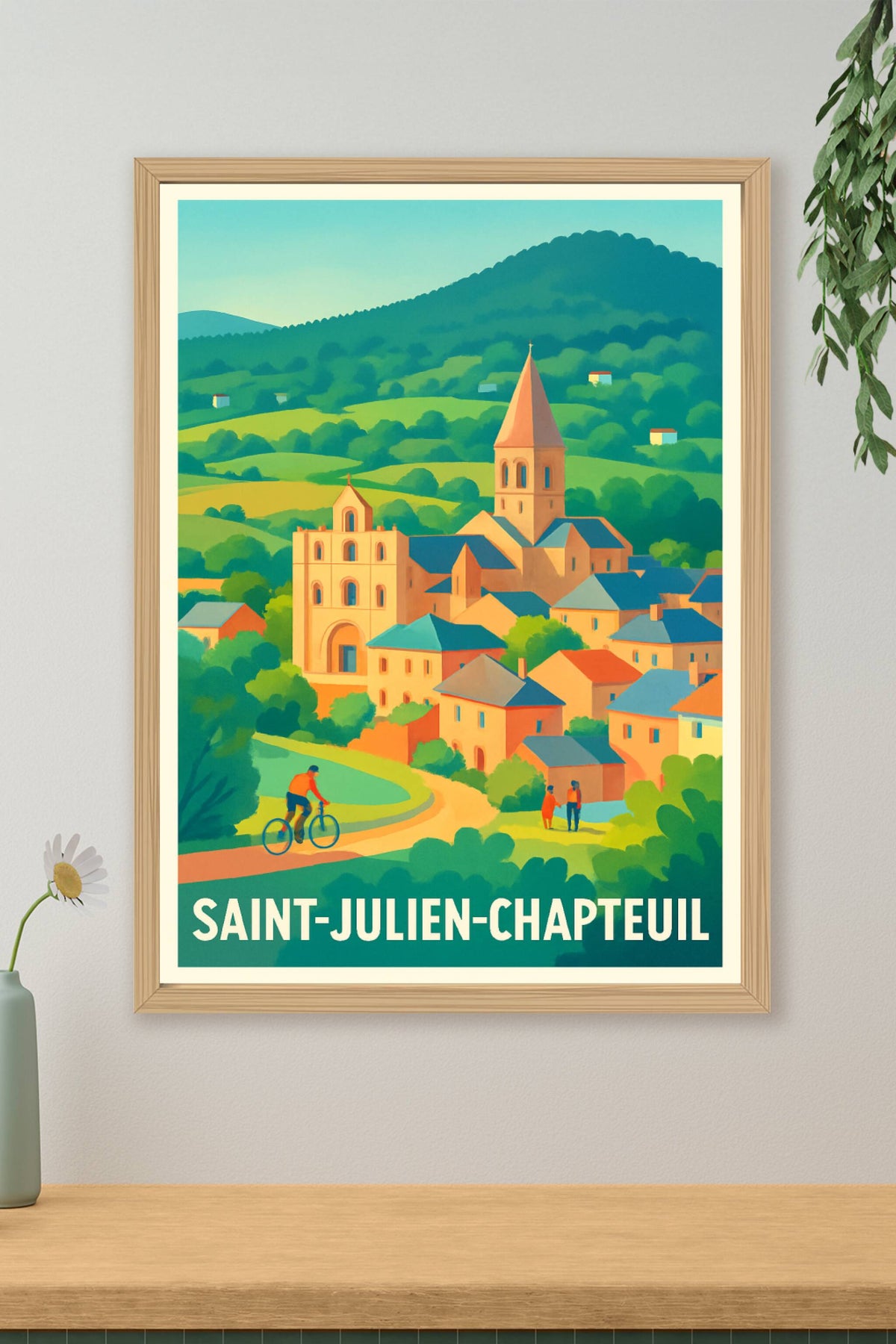 Affiche Saint-Julien-Chapteuil — Charme bucolique au cœur de la nature · poster d'art de Saint-Julien-Chapteuil