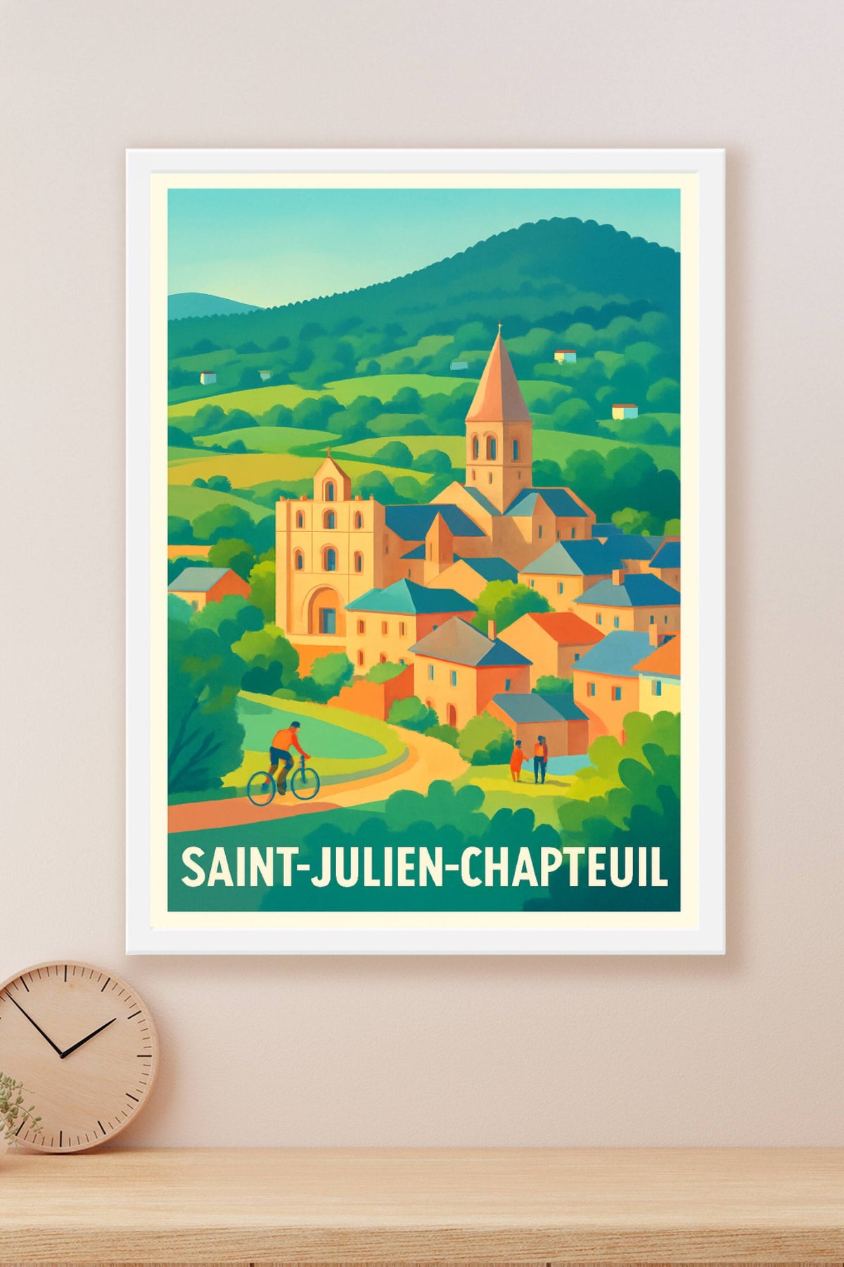 Affiche Saint-Julien-Chapteuil — Charme bucolique au cœur de la nature · poster d'art de Saint-Julien-Chapteuil