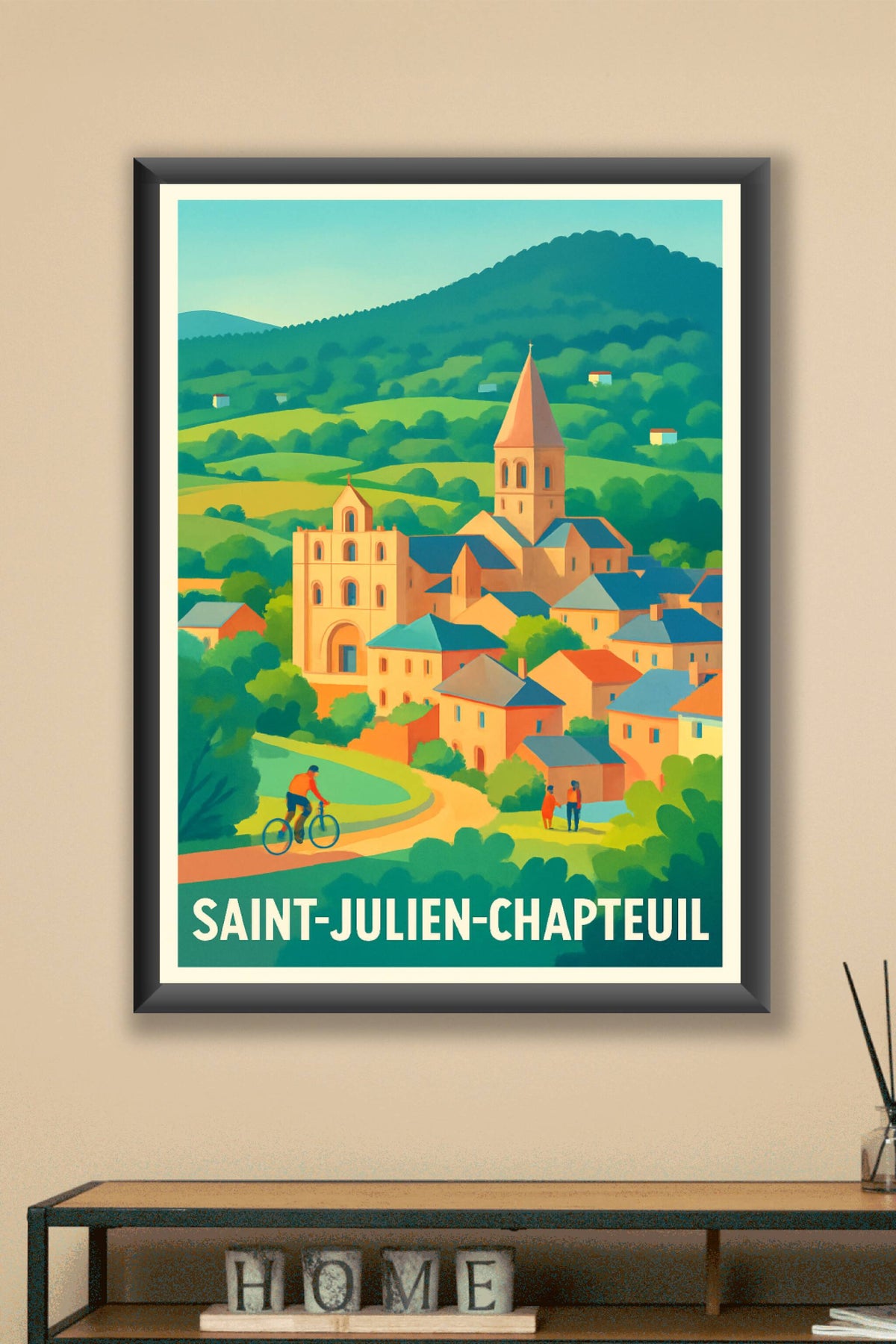 Affiche Saint-Julien-Chapteuil — Charme bucolique au cœur de la nature · poster d'art de Saint-Julien-Chapteuil