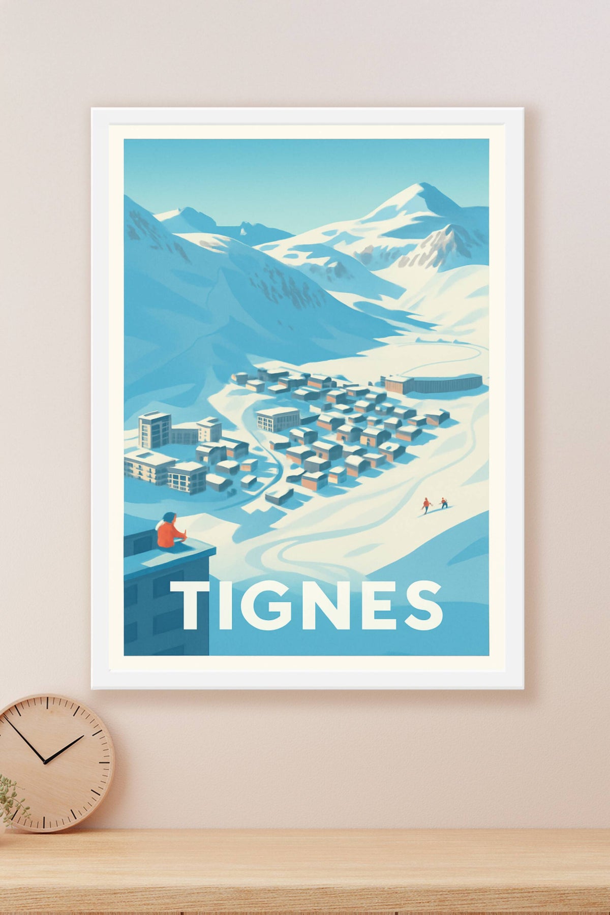 Affiche Tignes — Évasion hivernale au cœur des Alpes · poster d'art de Tignes